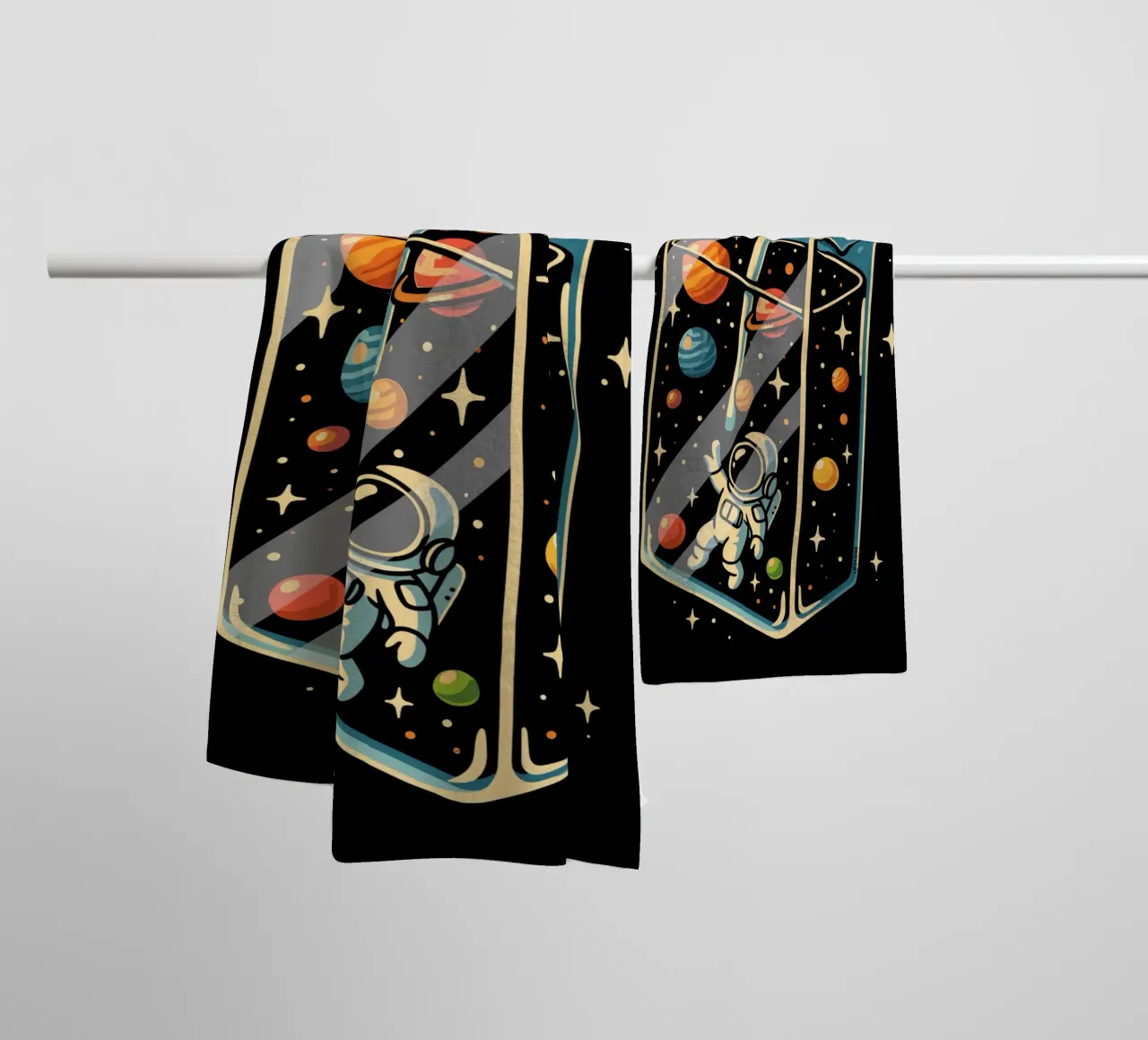 Astronaut in de ruimte Sap badhanddoek van LM2KONE