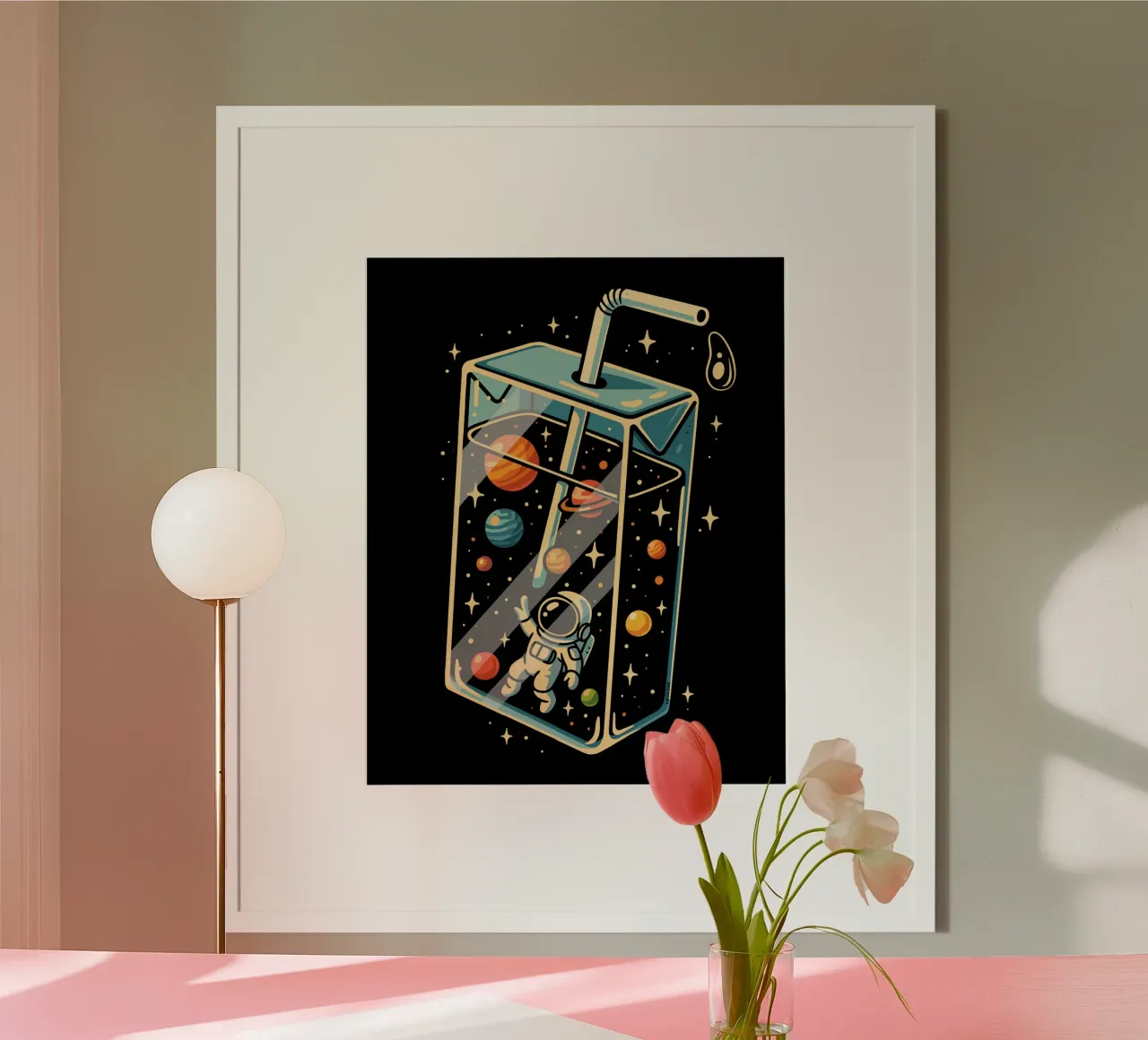 Astronaut In Space Juice hahnemühle by LM2KONE