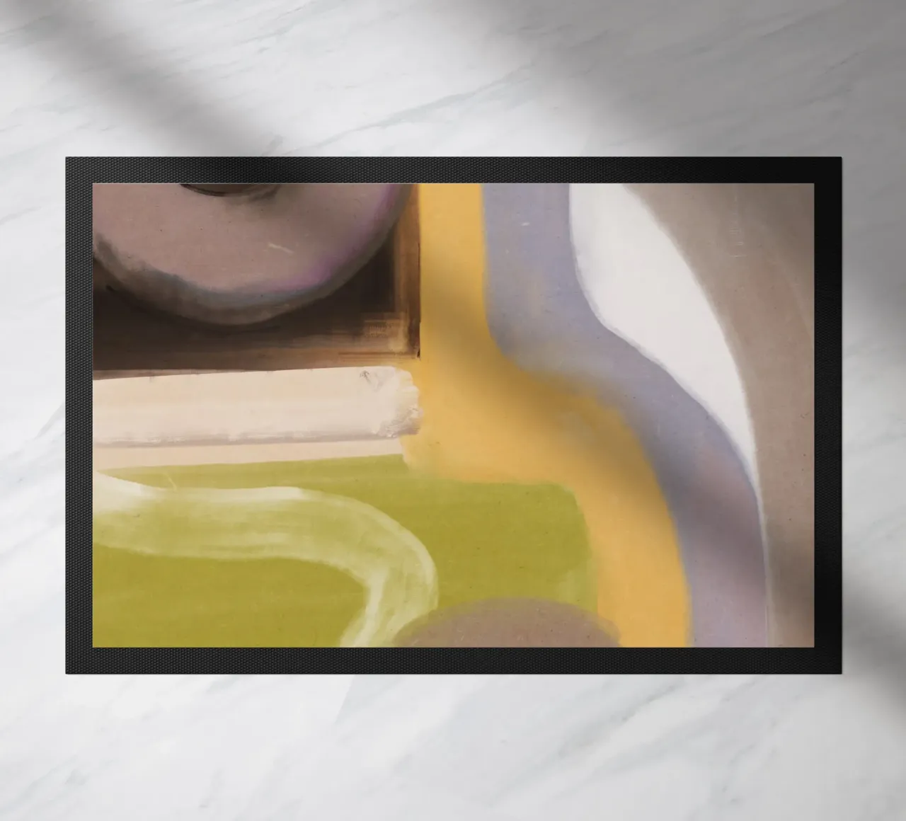 Flusso d'olio astratto 04 zerbino da Little Dean
