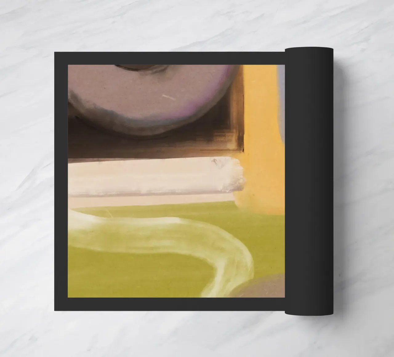 Flusso d'olio astratto 04 zerbino da Little Dean