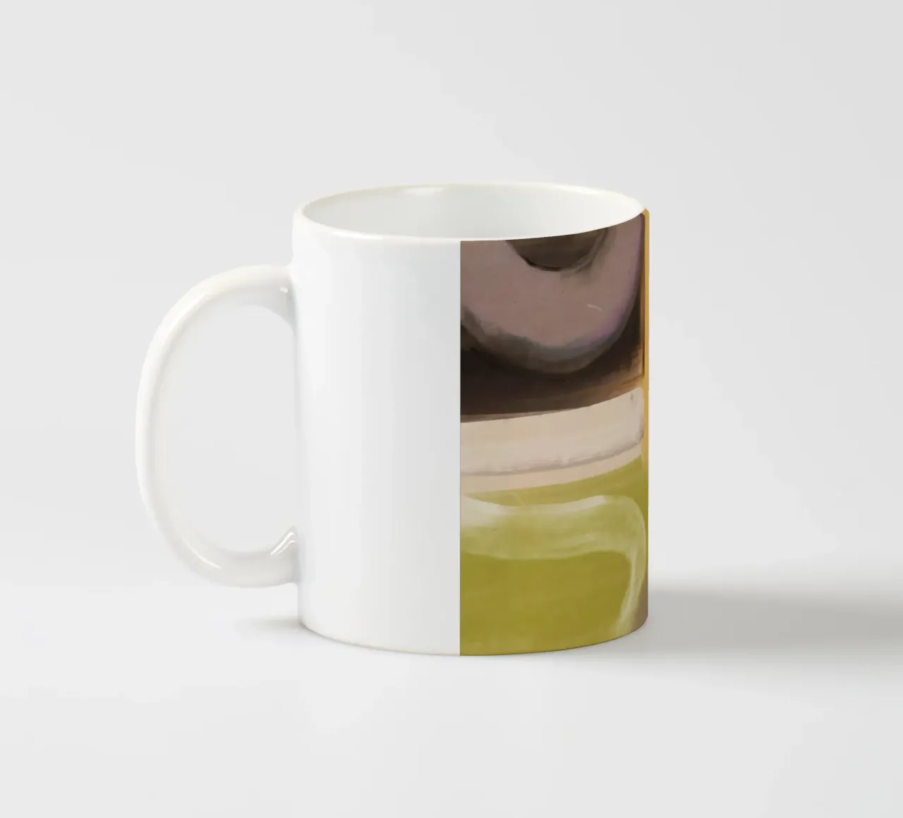 Flusso d'olio astratto 04 tazza in ceramica da Little Dean