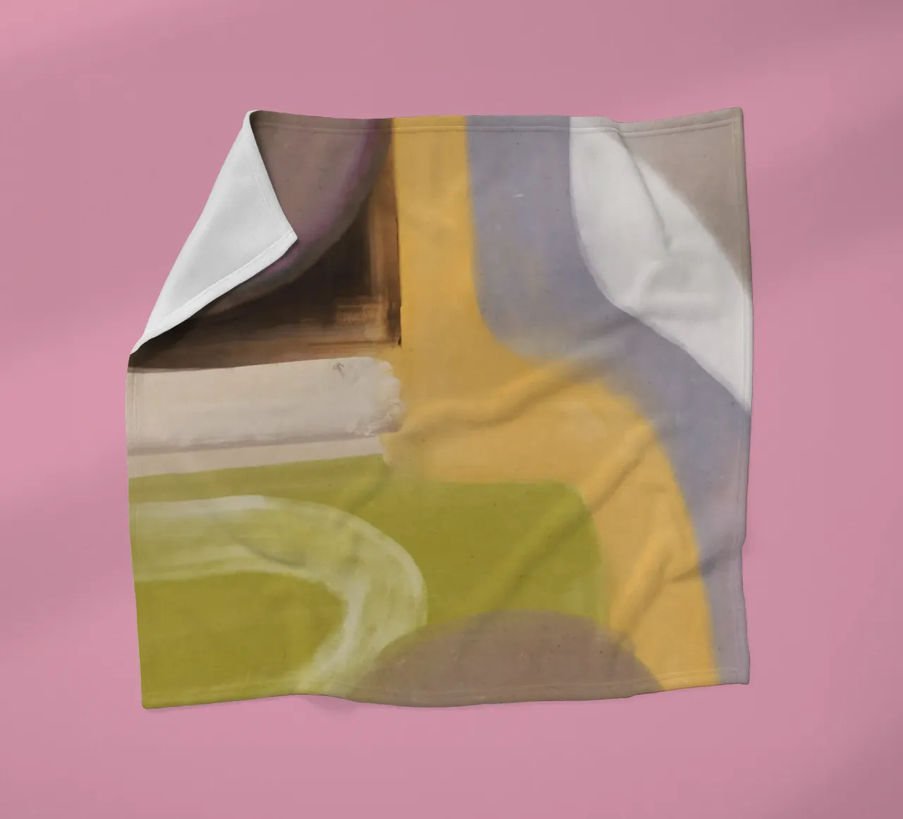 Flusso d'olio astratto 04 coperta in pile da Little Dean