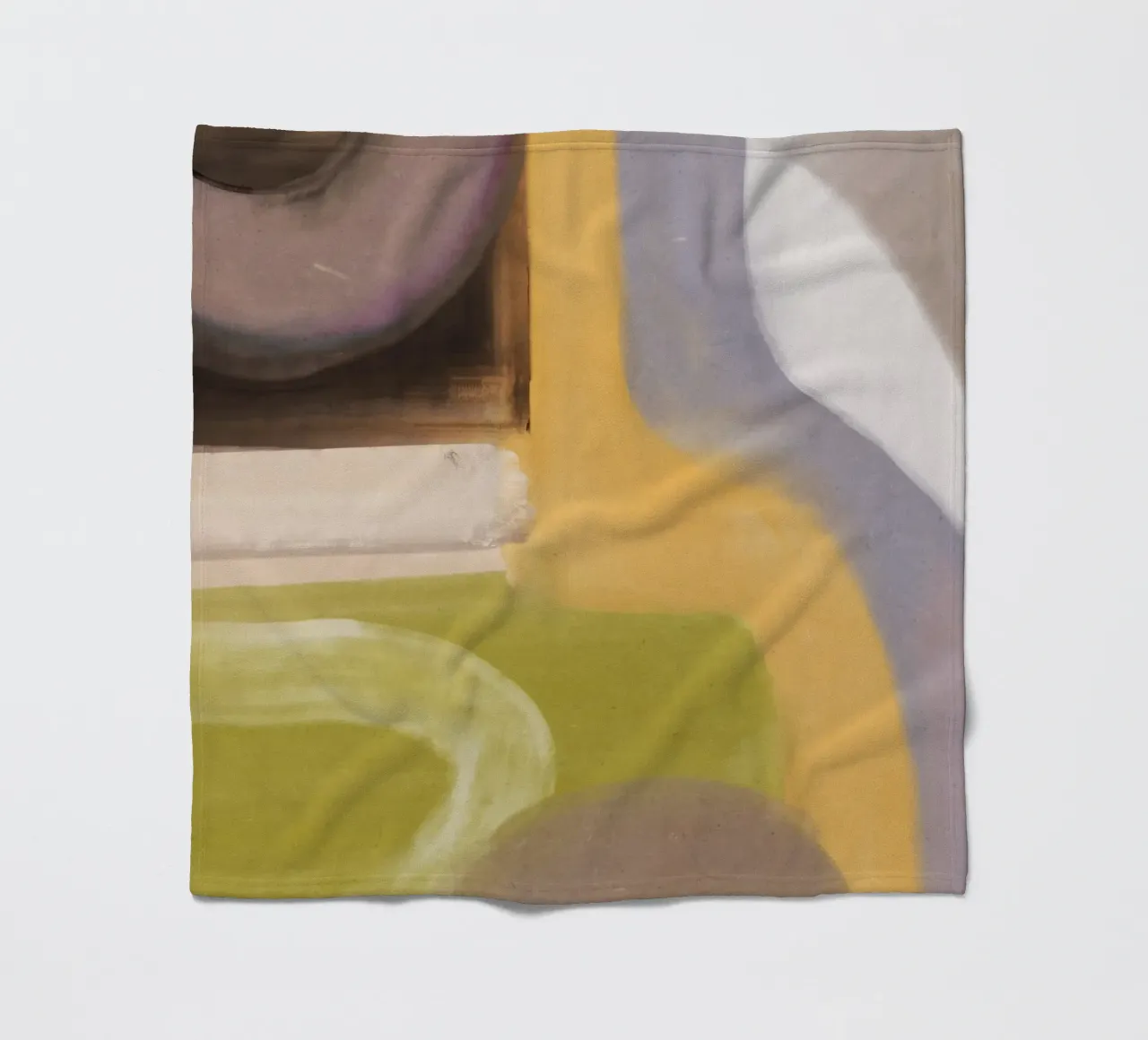 Flusso d'olio astratto 04 coperta in pile da Little Dean