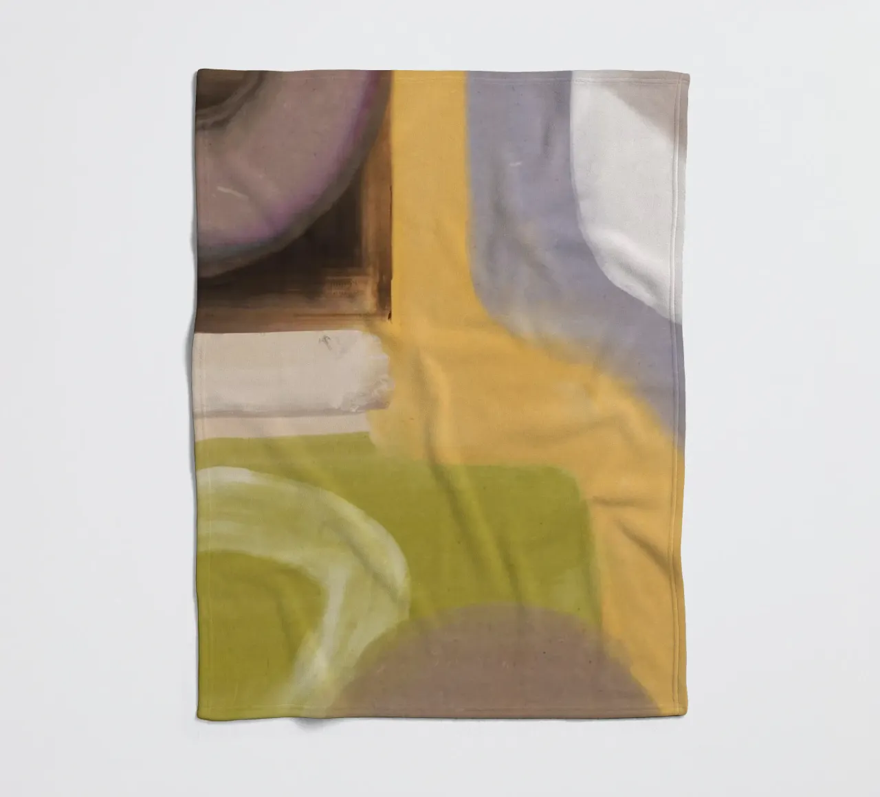 Flusso d'olio astratto 04 coperta in pile da Little Dean