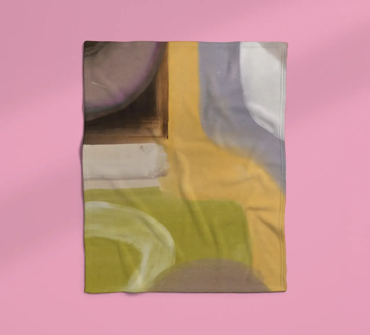 Flusso d'olio astratto 04 coperta in pile da Little Dean