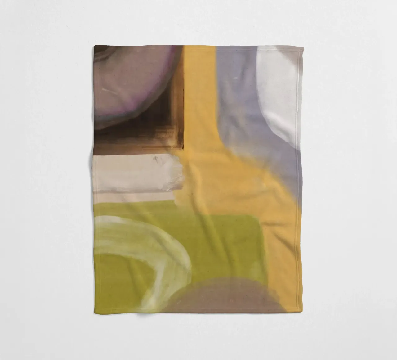 Flusso d'olio astratto 04 coperta in pile da Little Dean