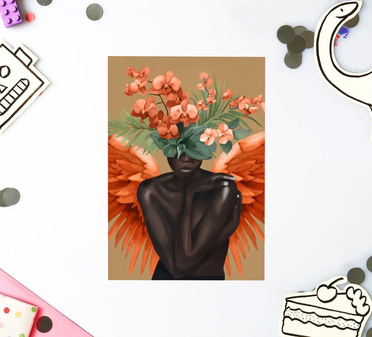 Celestial Bloom 1 sticker van Nadjaa