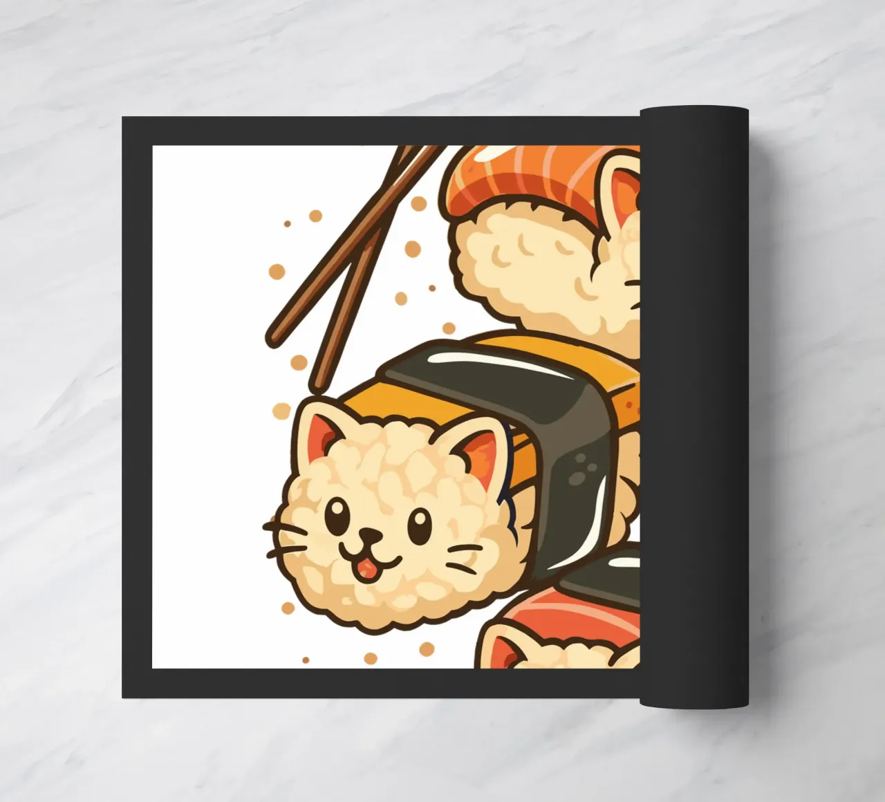 Gatti simpatici di sushi zerbino da LM2KONE