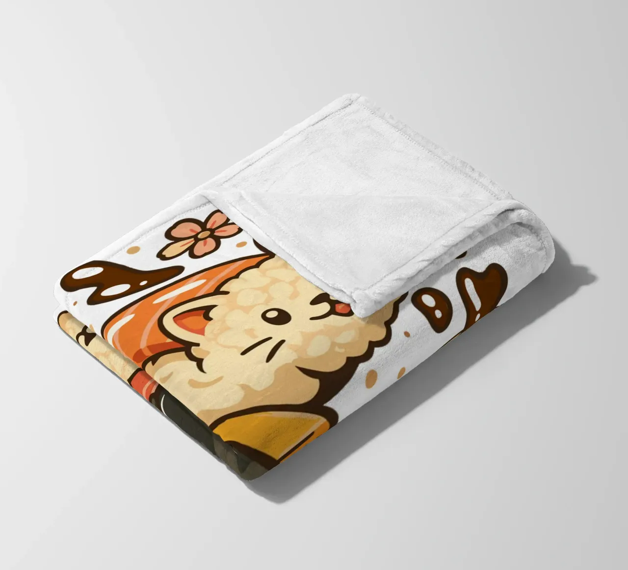 Gatti simpatici di sushi coperta in pile da LM2KONE