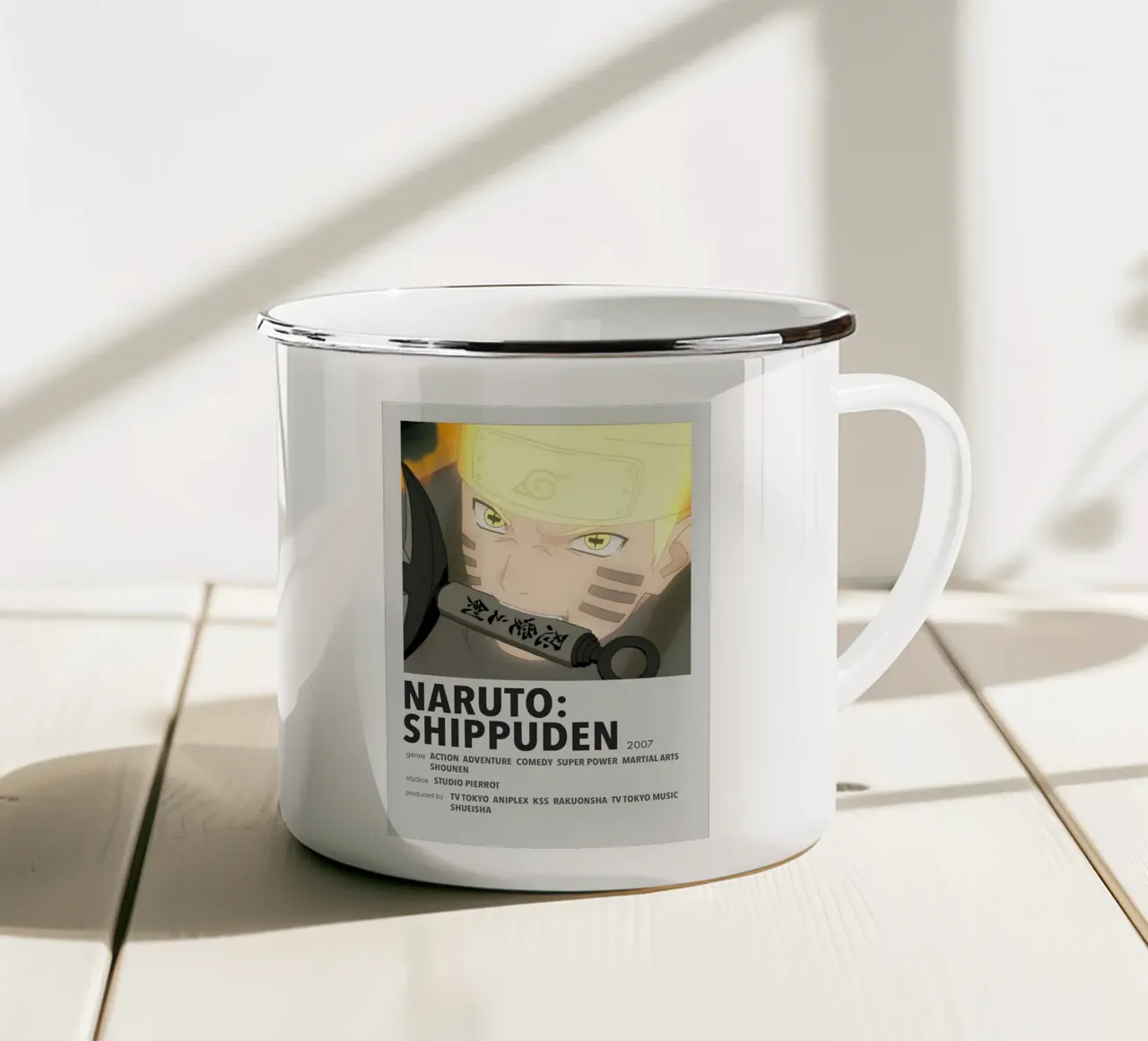 NARUTO: SHIPPUDEN  2007 tazza in smalto da Totoya