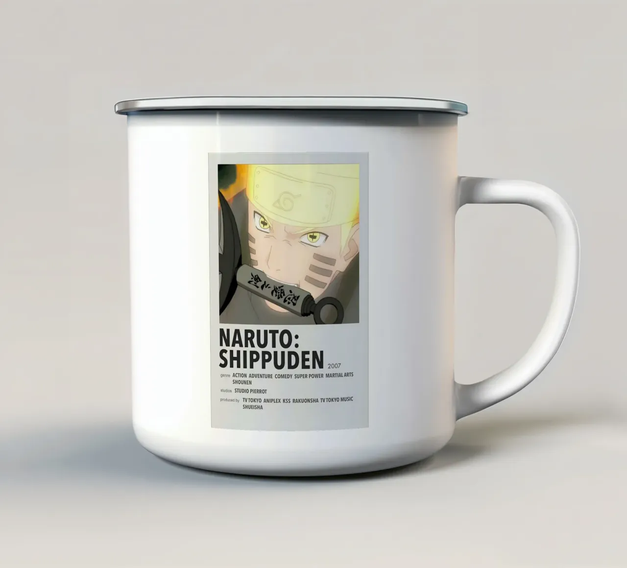 NARUTO: SHIPPUDEN  2007 tazza in smalto da Totoya