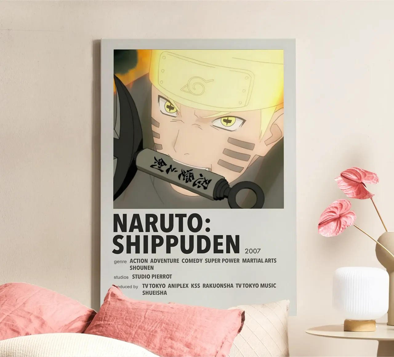 NARUTO: SHIPPUDEN  2007 tela con Cornice a cassetta da Totoya