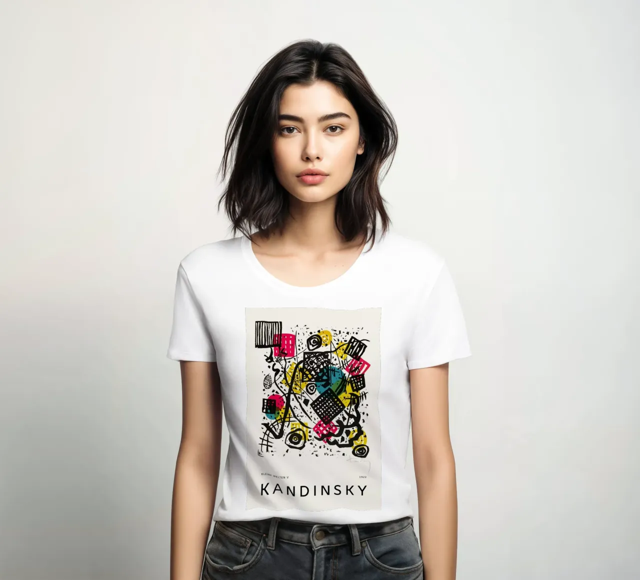 Kandinsky - Kleine Welten V camiseta de mujer de Vintage by JUNIQE