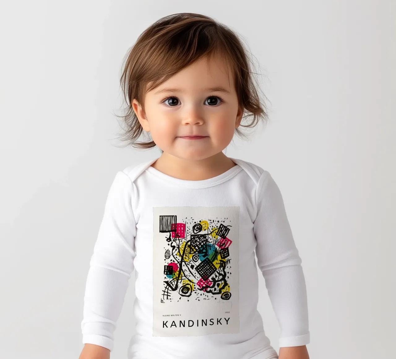 Kandinsky - Kleine Welten V body de manga larga de Vintage by JUNIQE