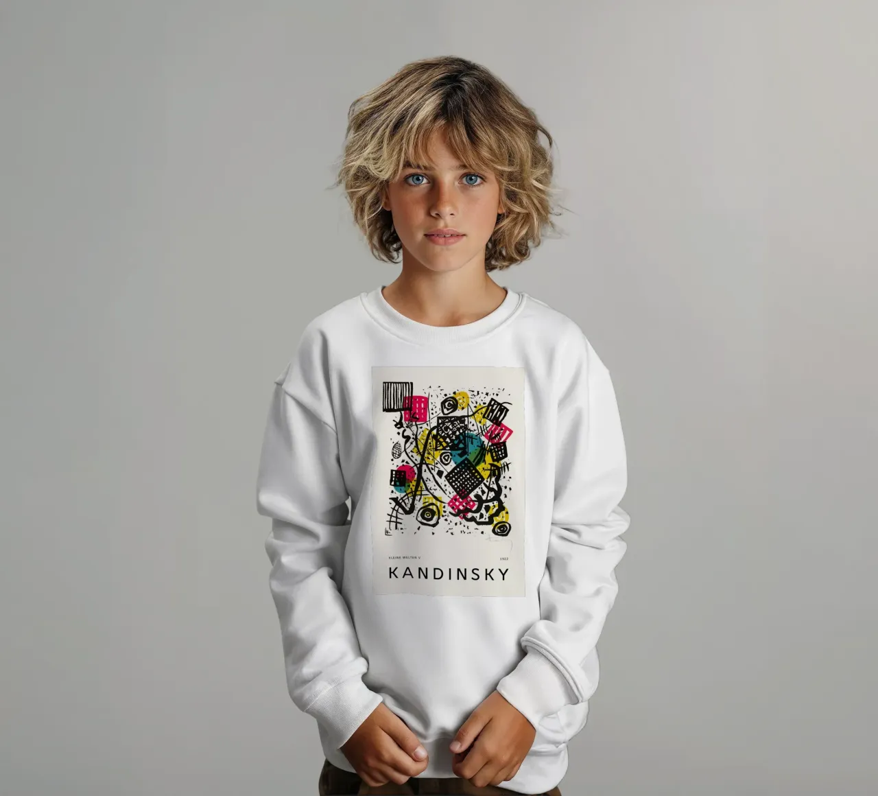 Kandinsky - Kleine Welten V felpa bambino da Vintage by JUNIQE