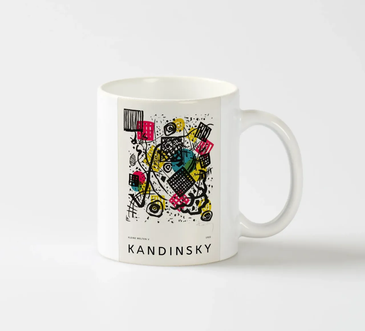 Kandinsky - Kleine Welten V tazza in ceramica da Vintage by JUNIQE