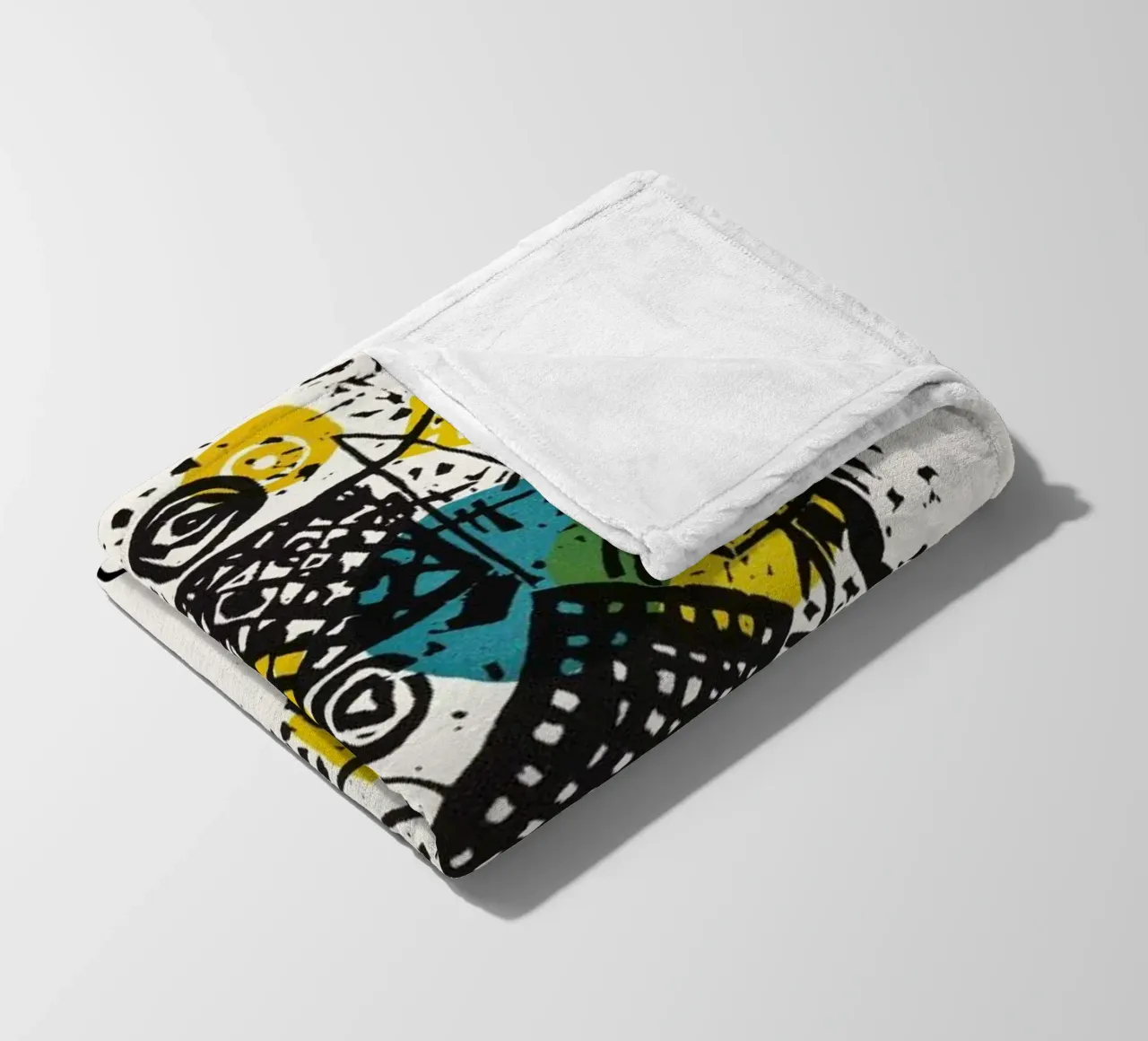 Kandinsky - Kleine Welten V coperta in pile da Vintage by JUNIQE