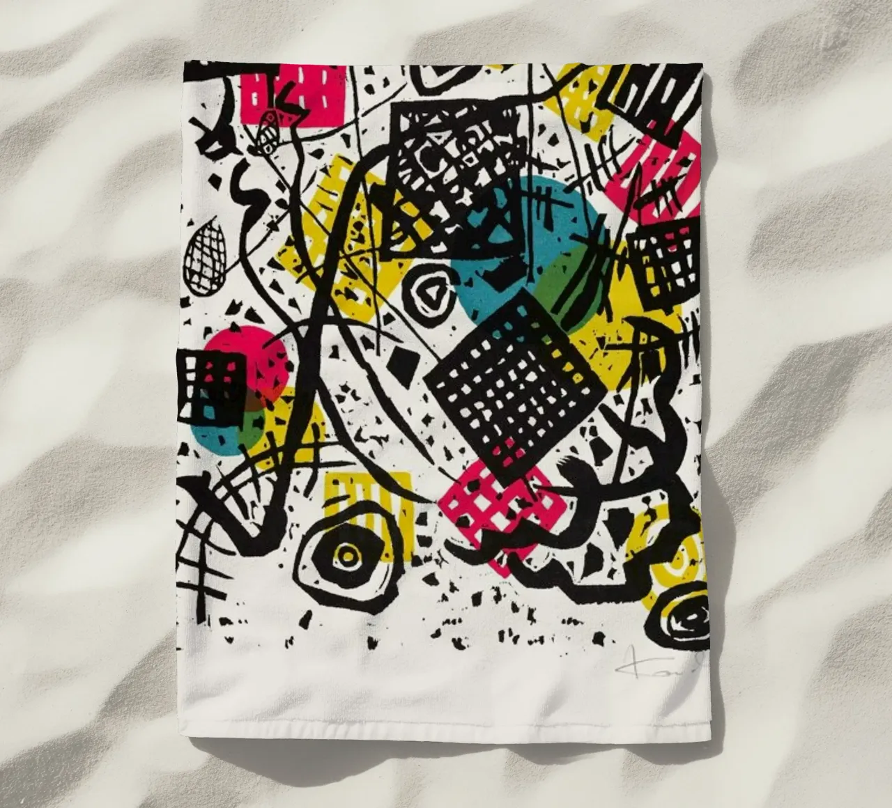 Kandinsky - Kleine Welten V telo mare da Vintage by JUNIQE