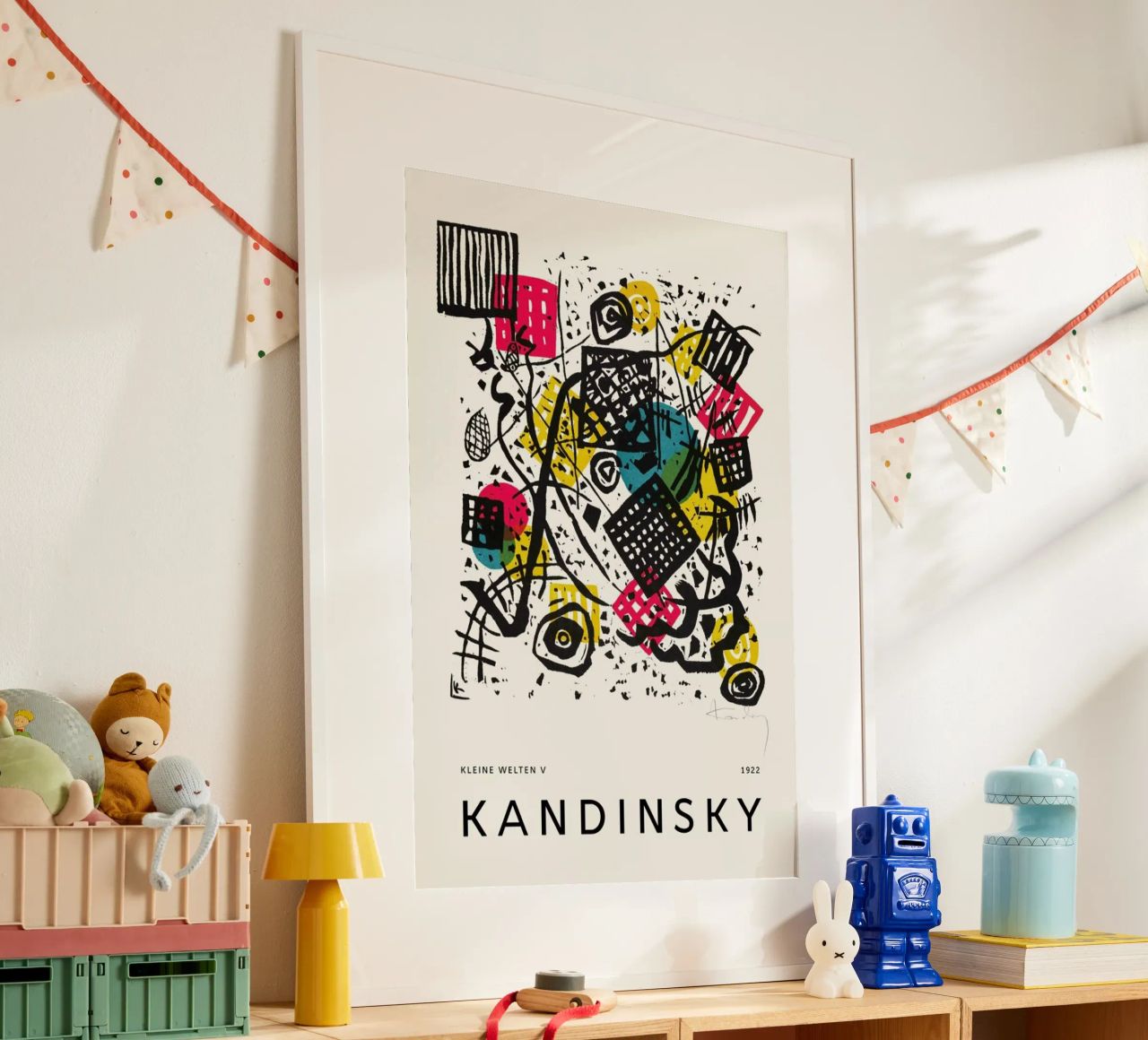 Kandinsky - Kleine Welten V poster van Vintage by JUNIQE