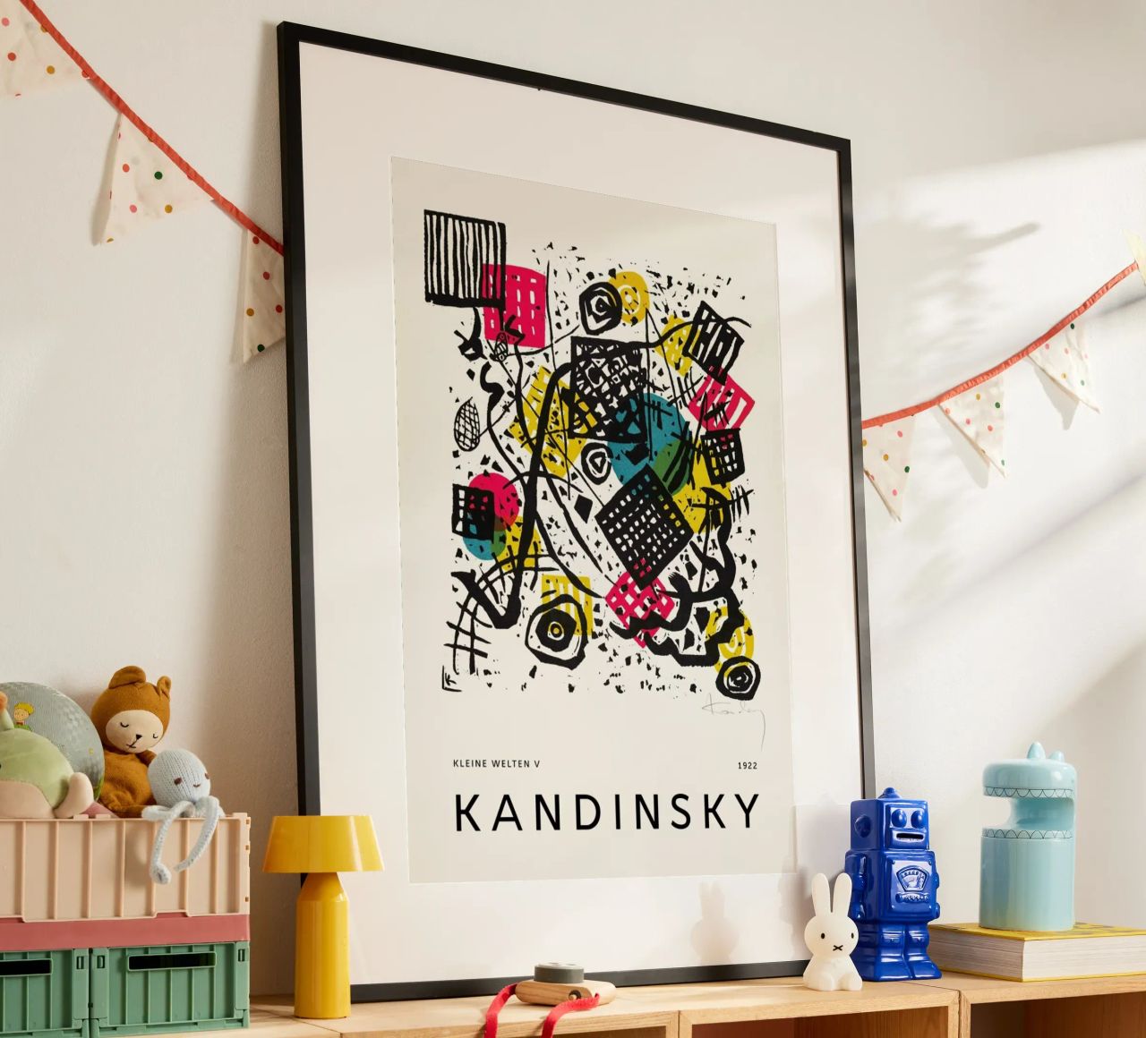 Kandinsky - Kleine Welten V poster van Vintage by JUNIQE