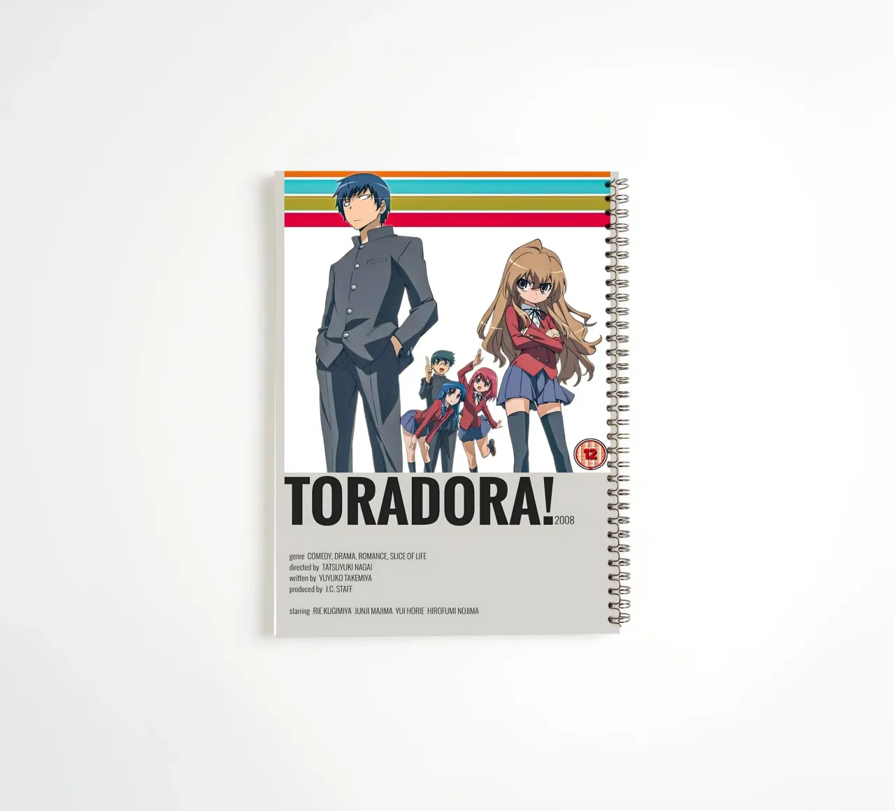 TORADORA! 2008 notitieboek met spiraal van Totoya