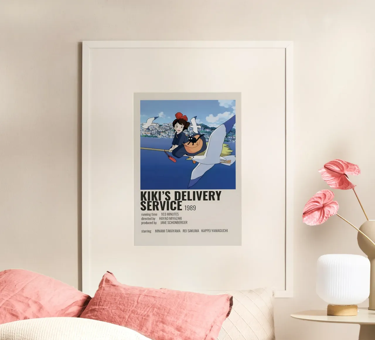 KIKI'S DELIVERY SERVICE 1989 poster con telaio in plastica da Totoya