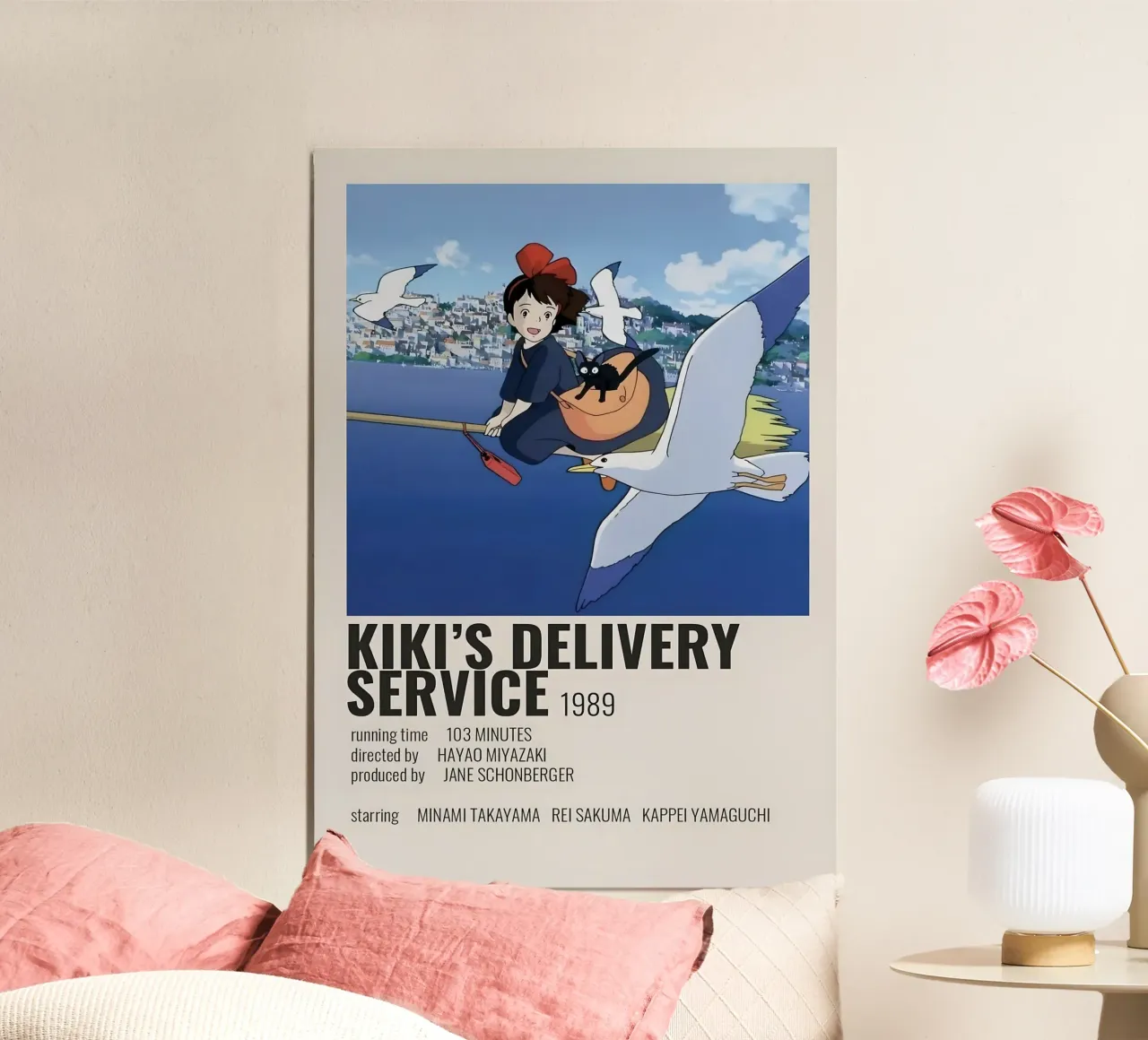 KIKI'S DELIVERY SERVICE 1989 poster con telaio in plastica da Totoya