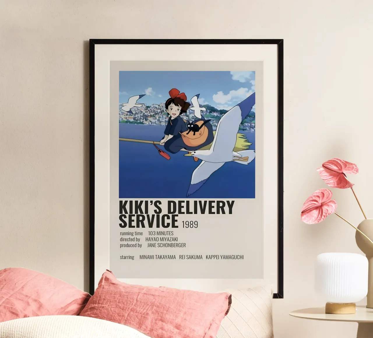 KIKI'S DELIVERY SERVICE 1989 poster con telaio in plastica da Totoya
