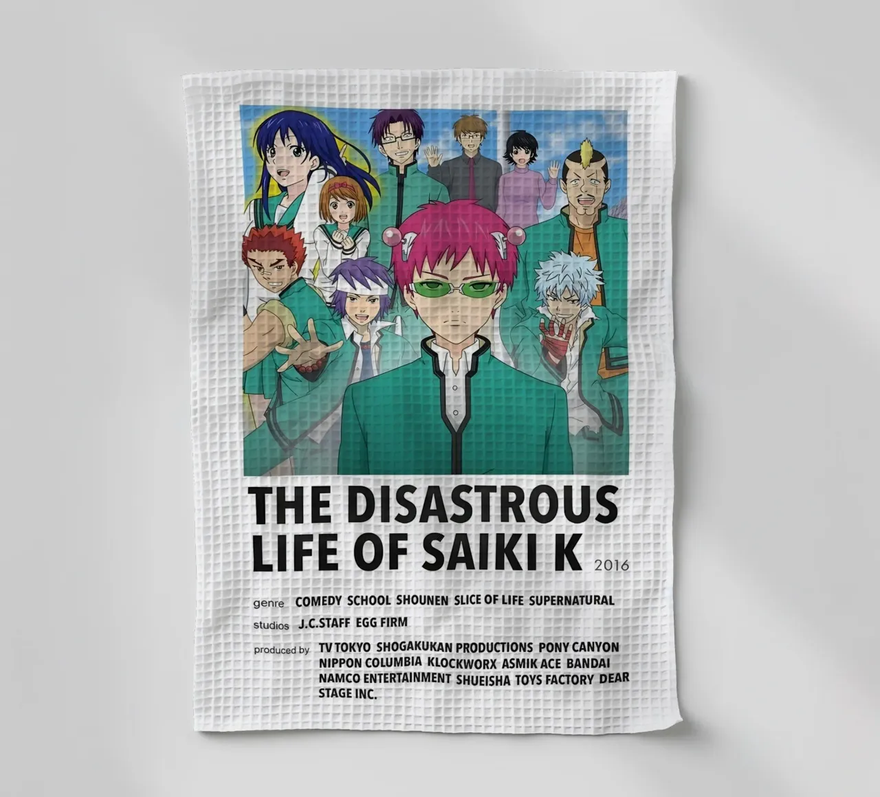 THE DISASTROUS LIFE OF SAIKI K  2016 Geschirrtuch von Totoya