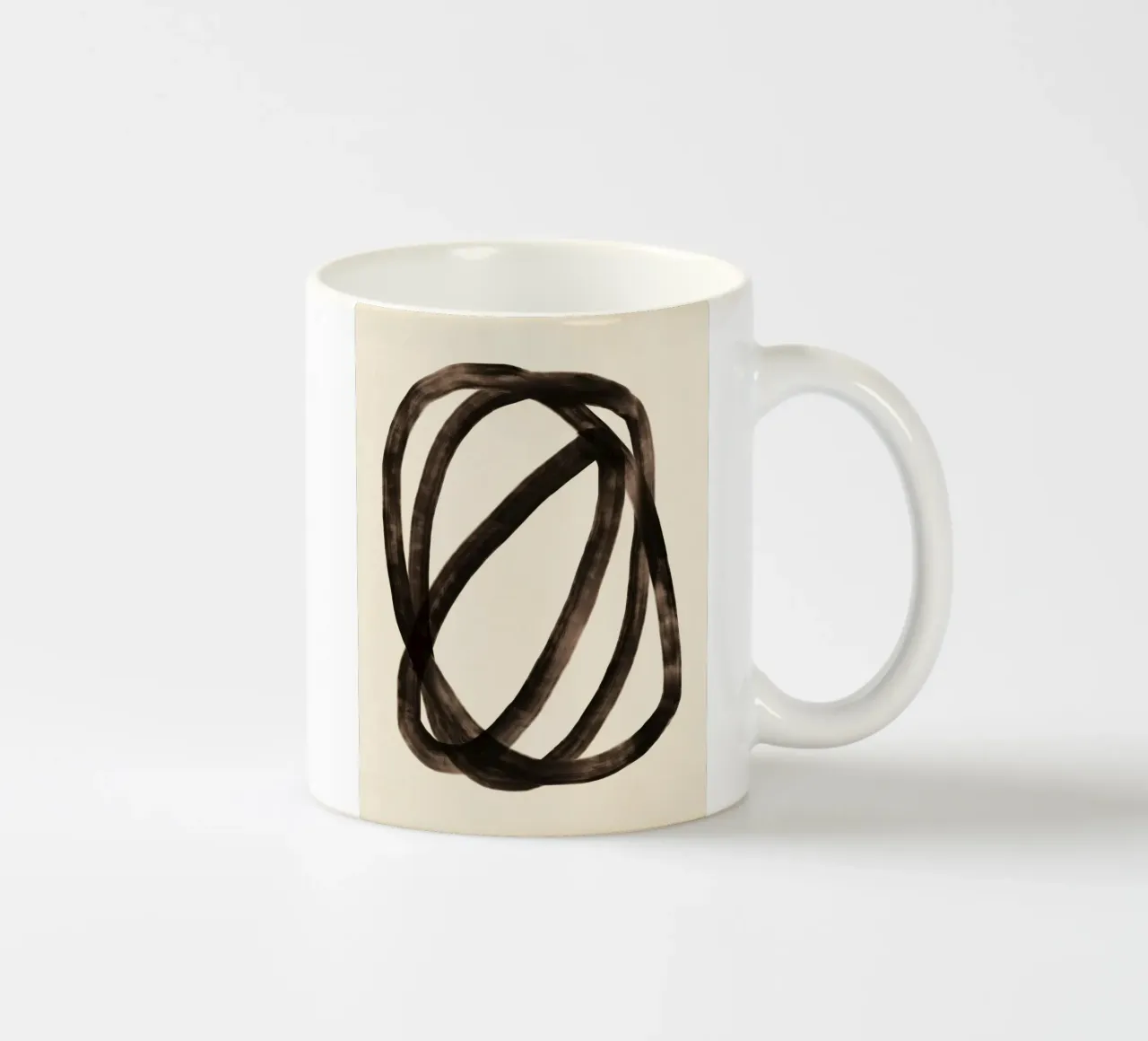 Flusso d'olio astratto 07 tazza in ceramica da Little Dean