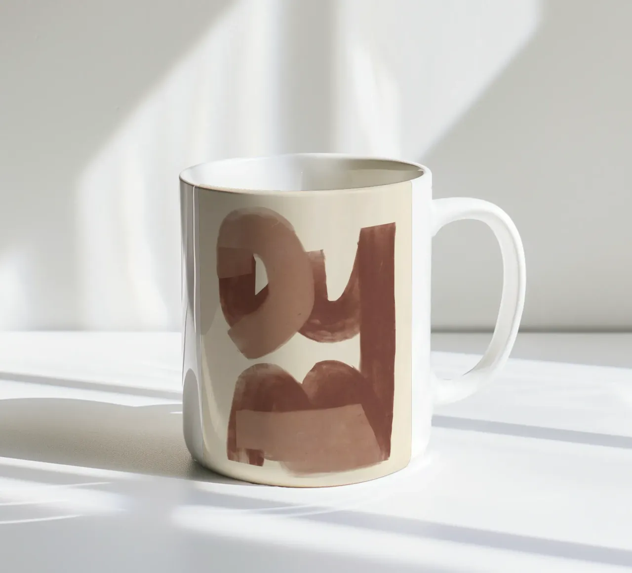 Flusso d'olio astratto 05 tazza in ceramica da Little Dean