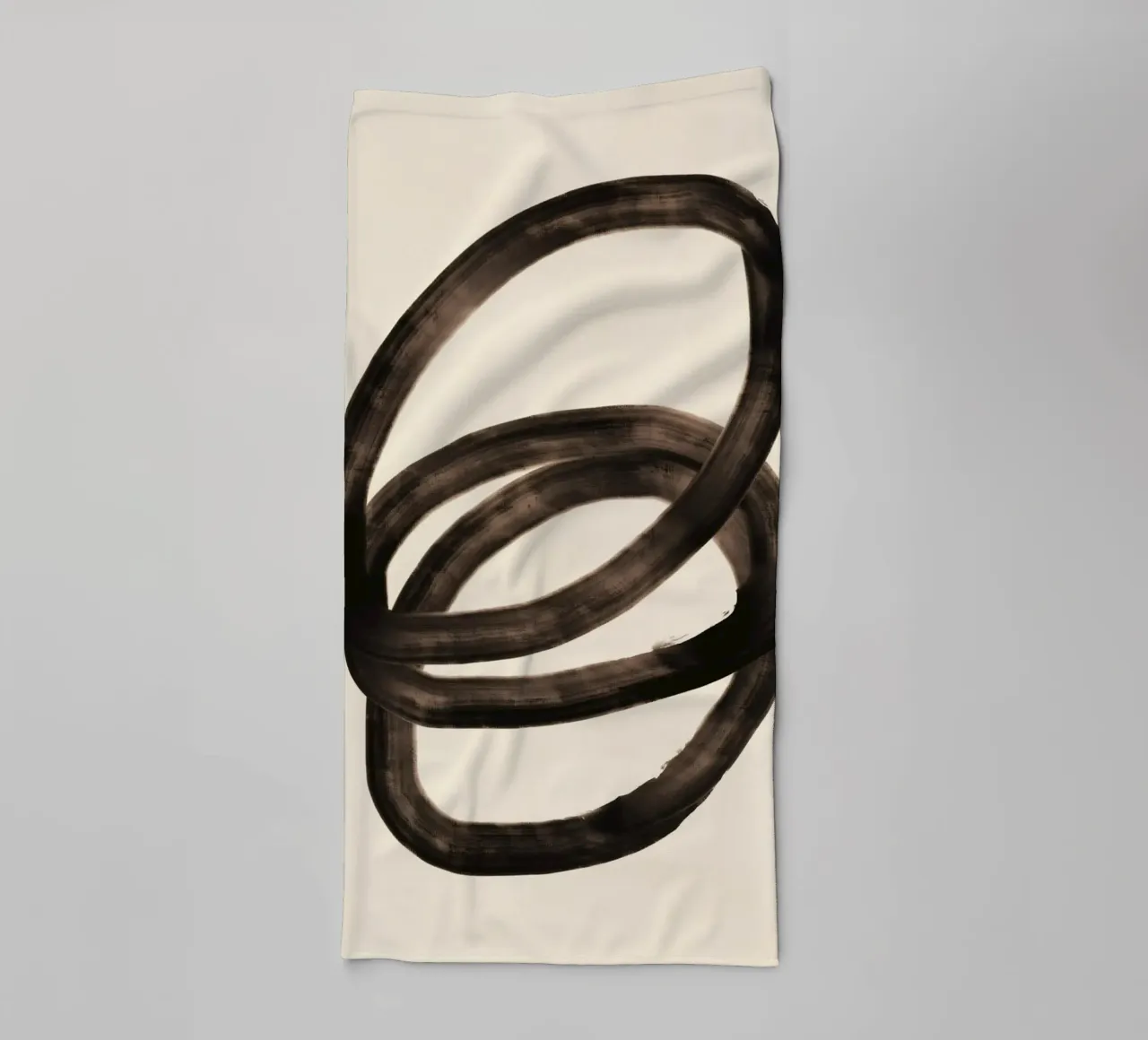 Abstract oil flow 09 towel by Little Dean