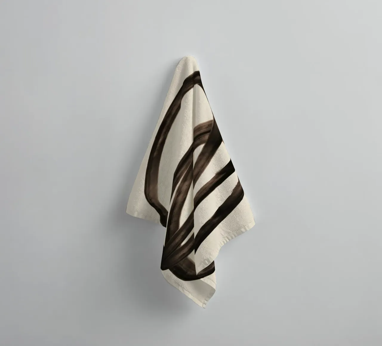 Abstract oil flow 09 towel by Little Dean