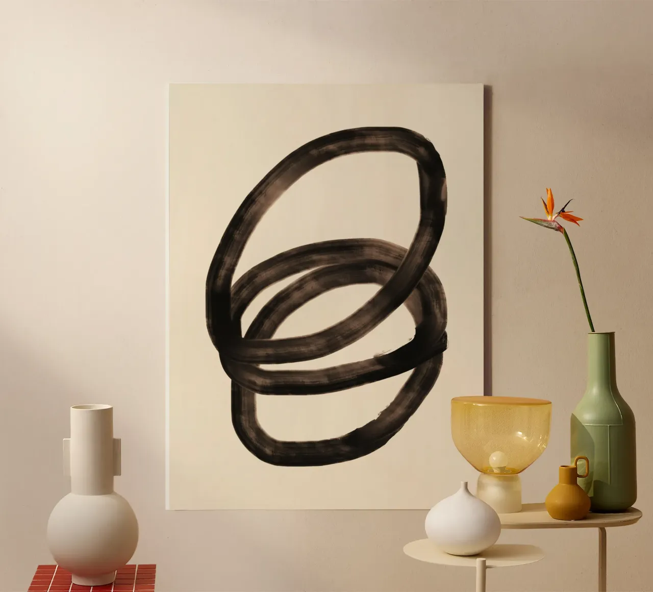 Abstract oil flow 09 canvas by Little Dean