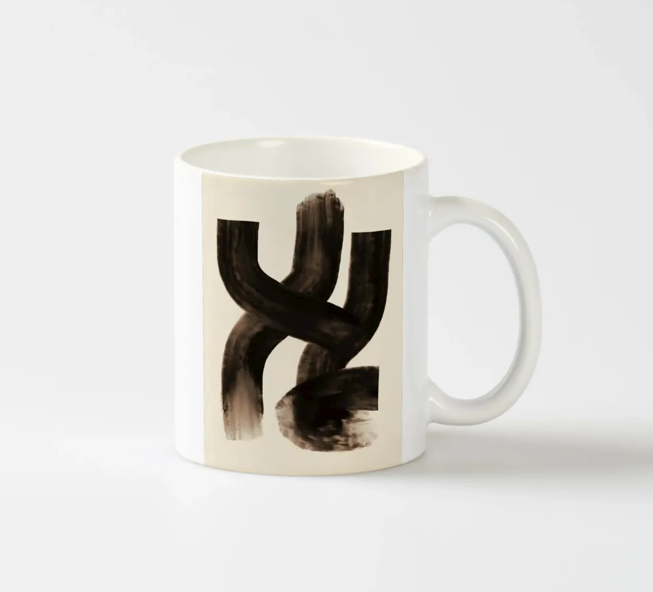 Flusso d'olio astratto 10 tazza in ceramica da Little Dean
