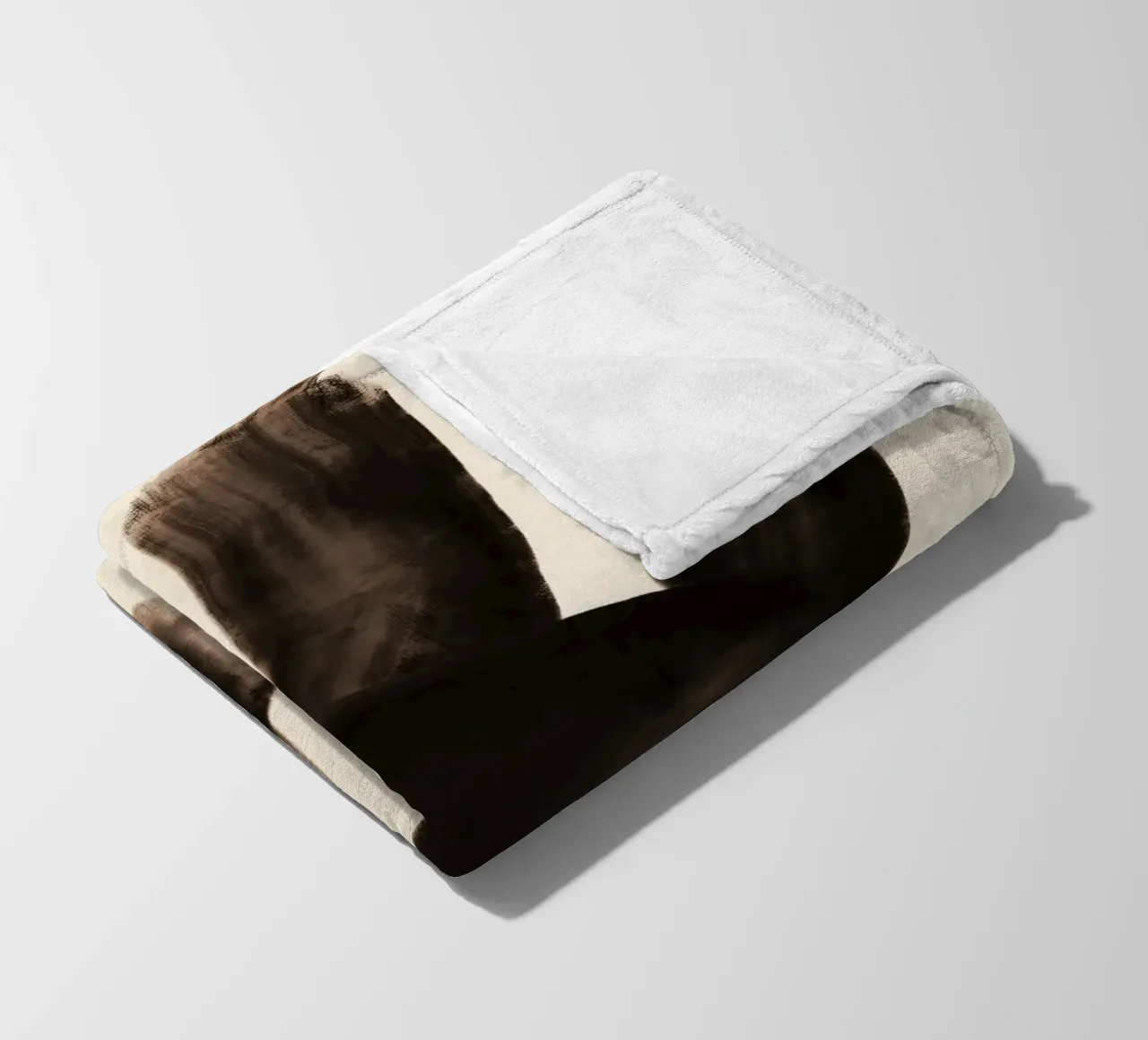 Abstract oil flow 10 fleece blanket by Little Dean