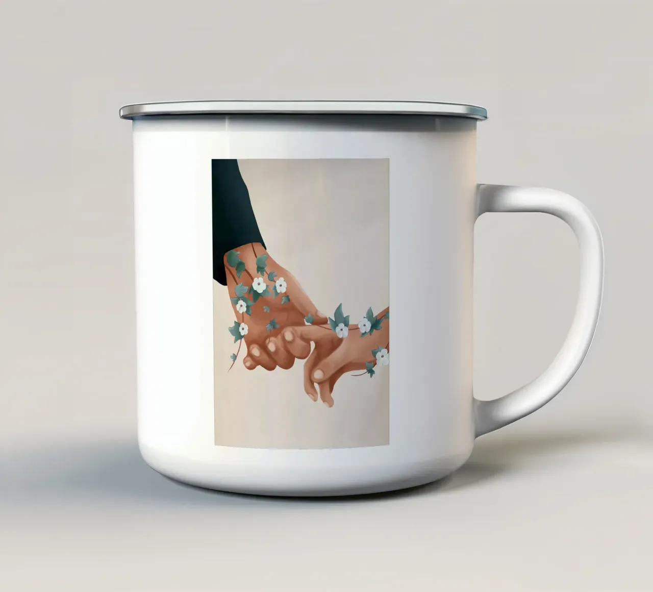 In Love II tazza in smalto da Nadjaa