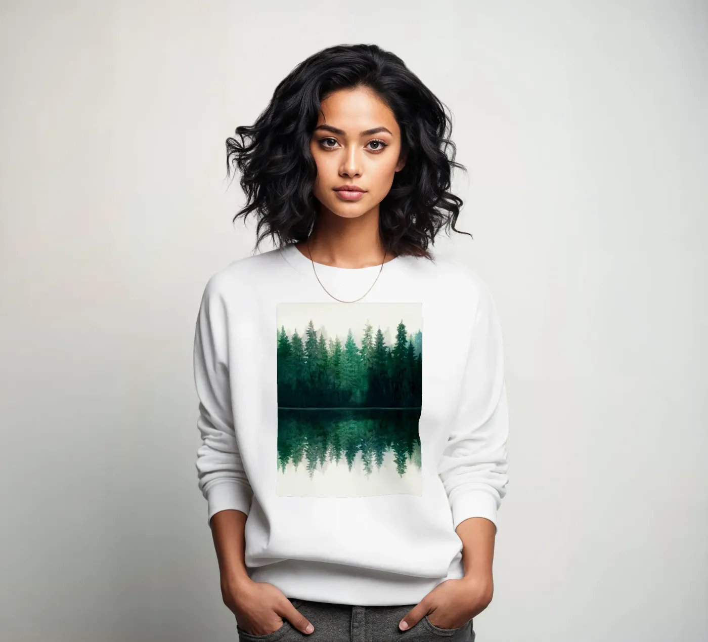 Reflection sweatshirt by Nadjaa