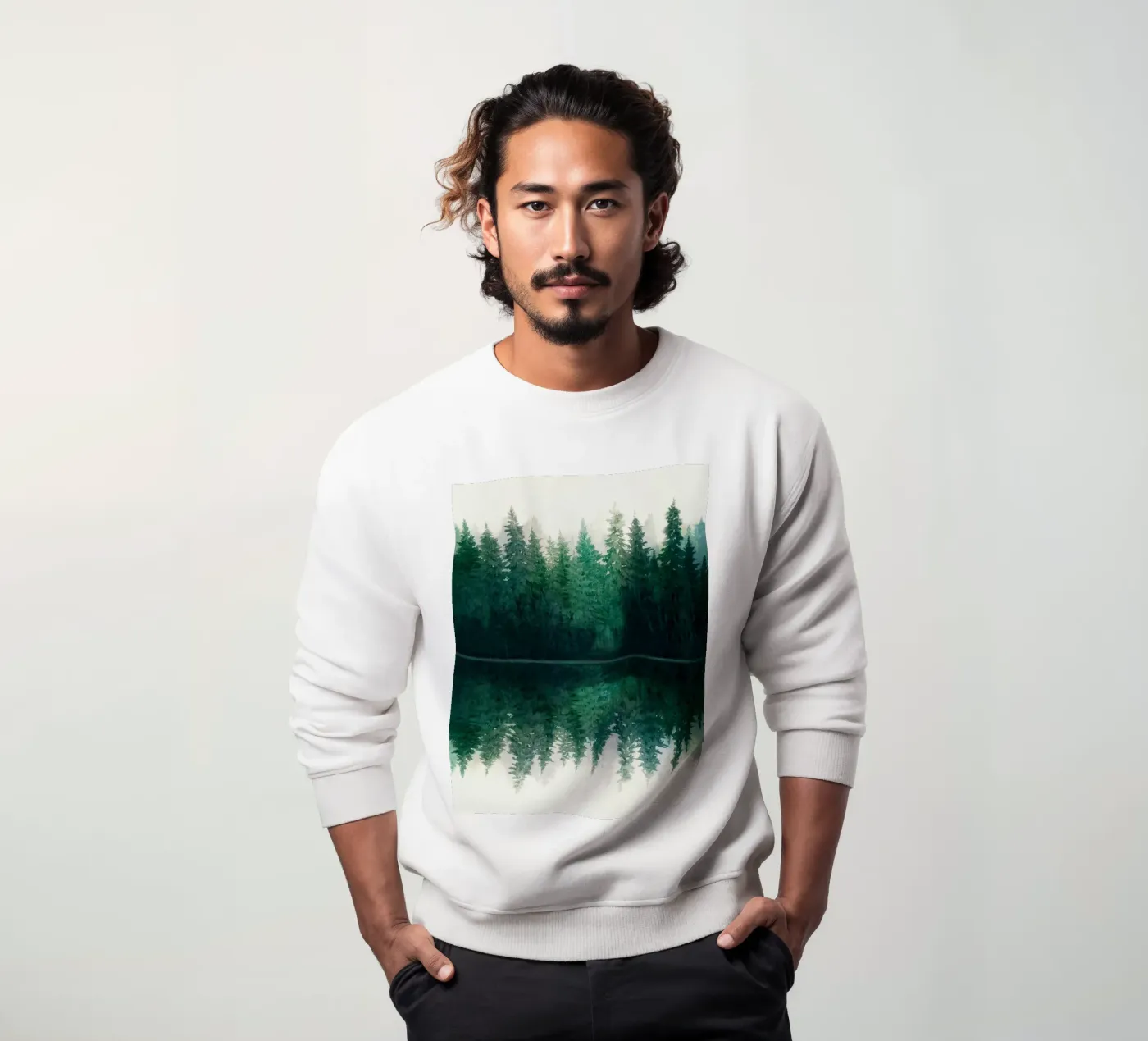 Reflection sweatshirt by Nadjaa