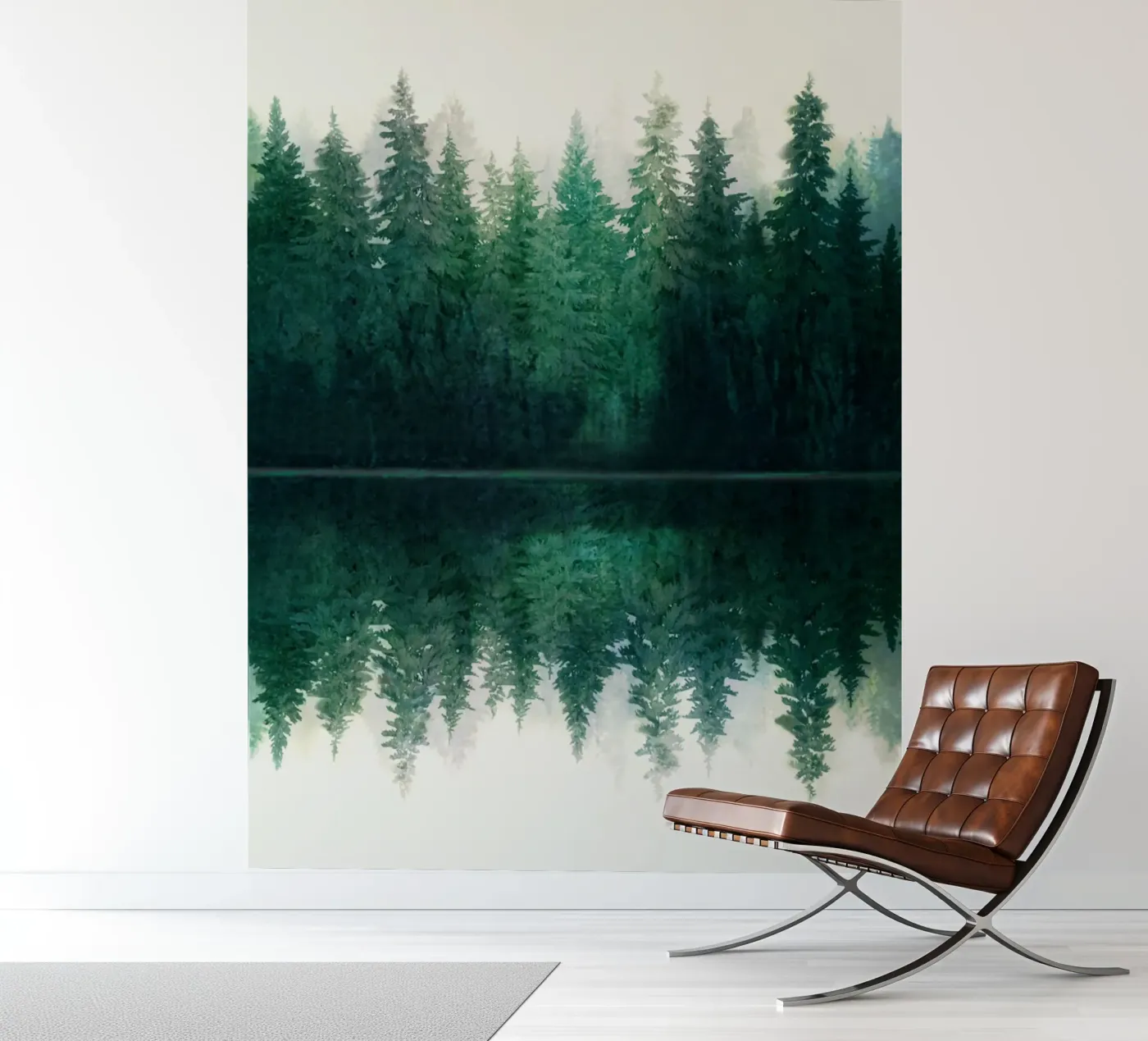 Reflection fotobehang van Nadjaa