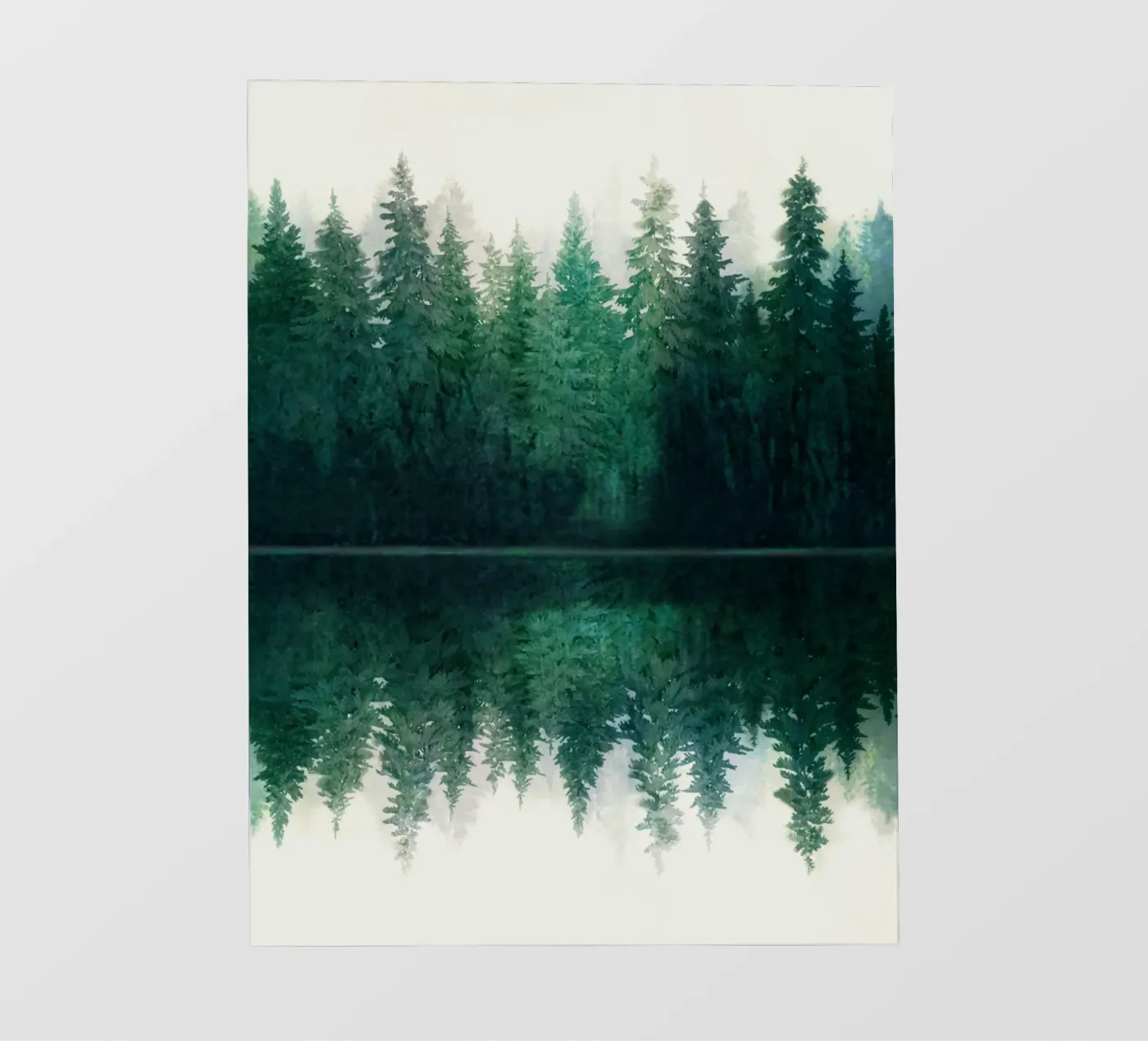 Reflection fotobehang van Nadjaa