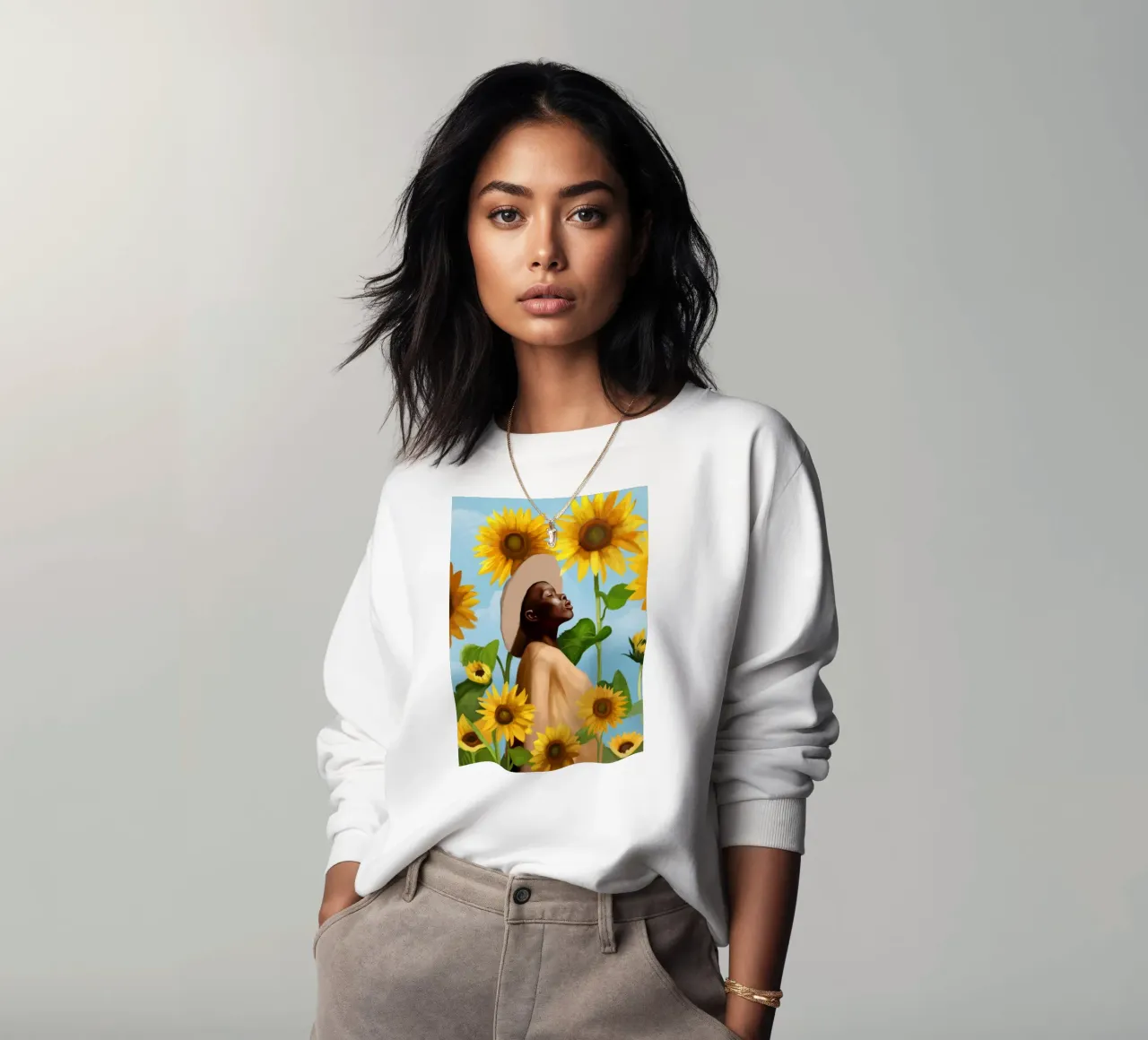 Golden Reflections sweatshirt by Nadjaa
