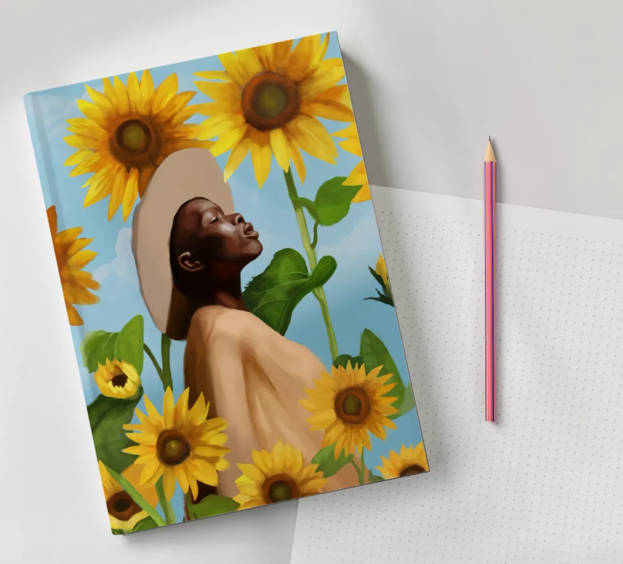 Golden Reflections notebook by Nadjaa
