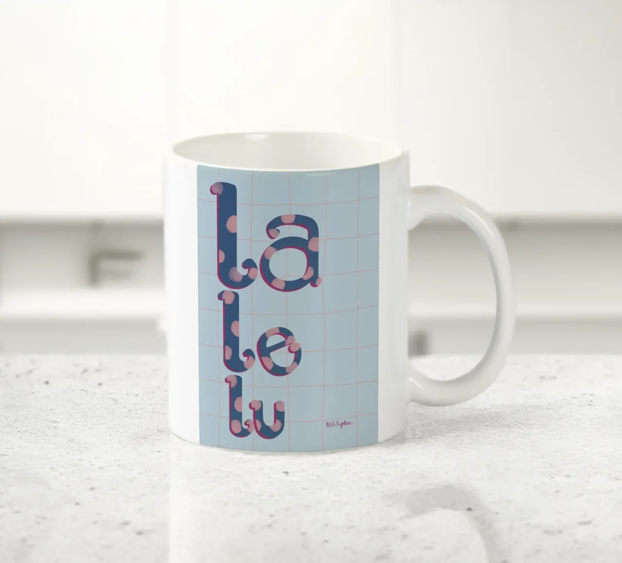 La le lu tazza in ceramica da Beeeplan