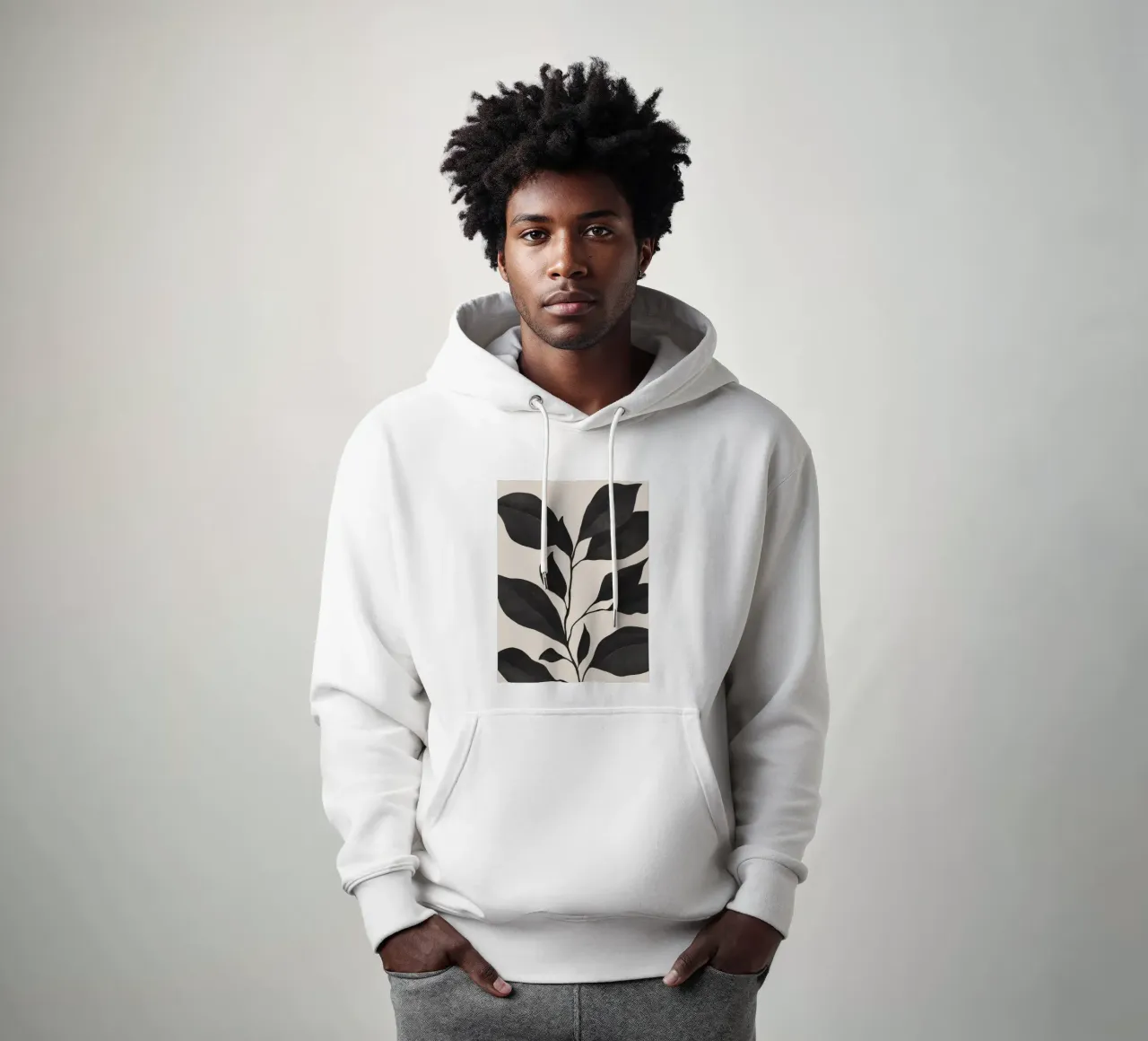 impianto minimo 57 felpa con cappuccio da ThingDesign