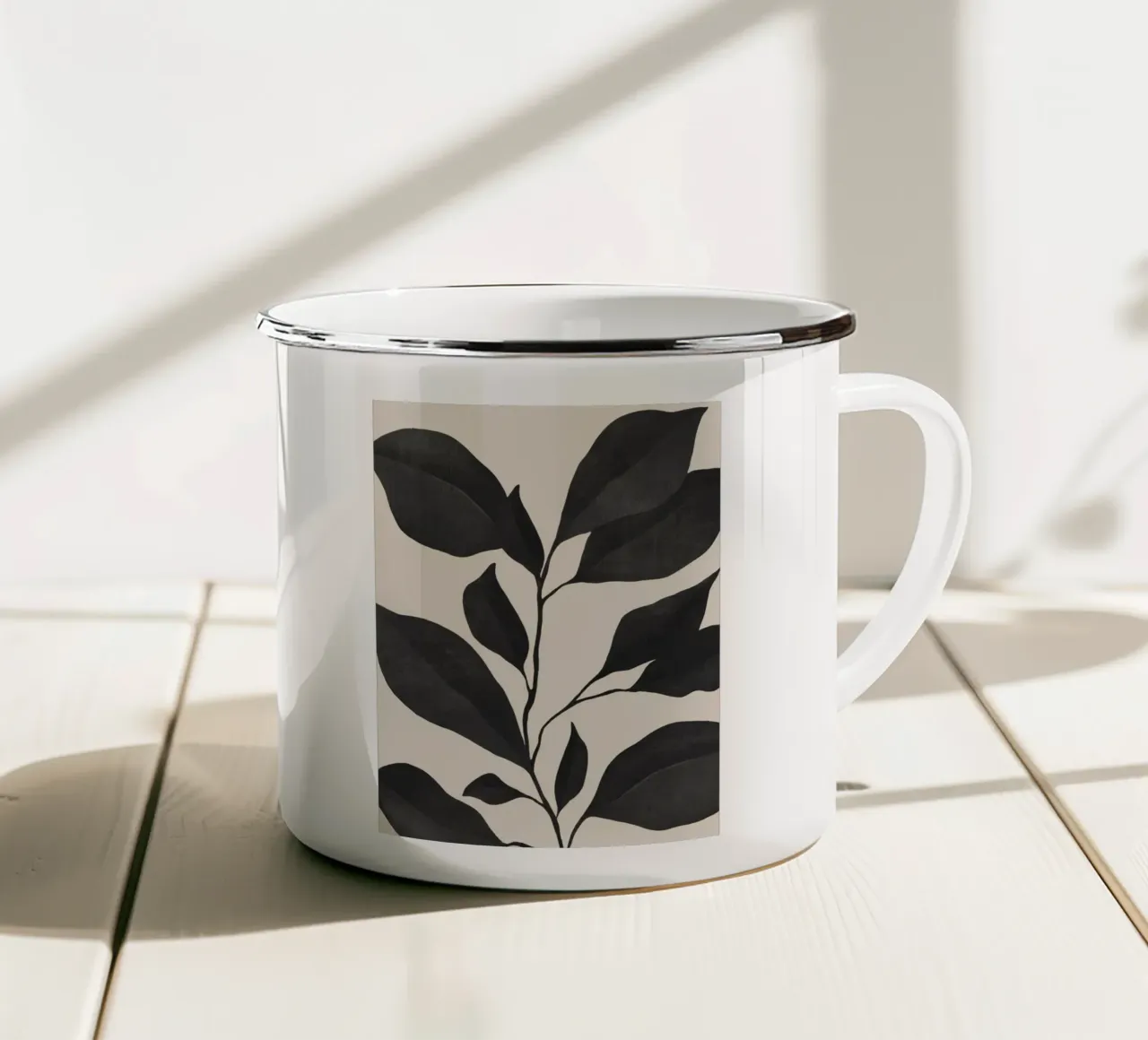 impianto minimo 57 tazza in smalto da ThingDesign