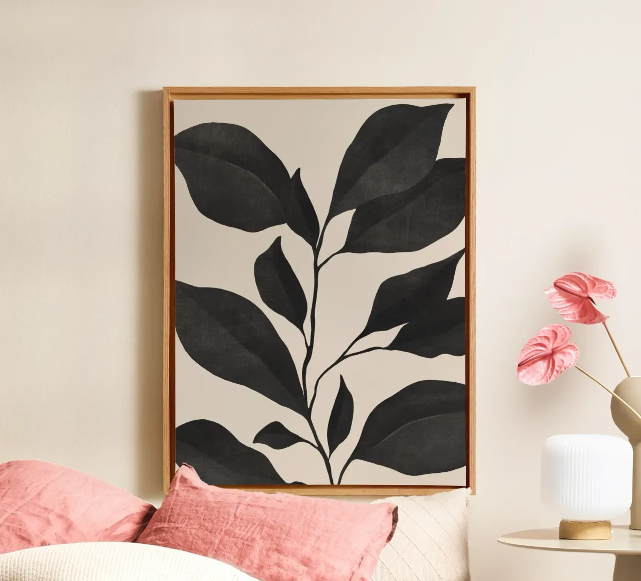 impianto minimo 57 tela con Cornice a cassetta da ThingDesign