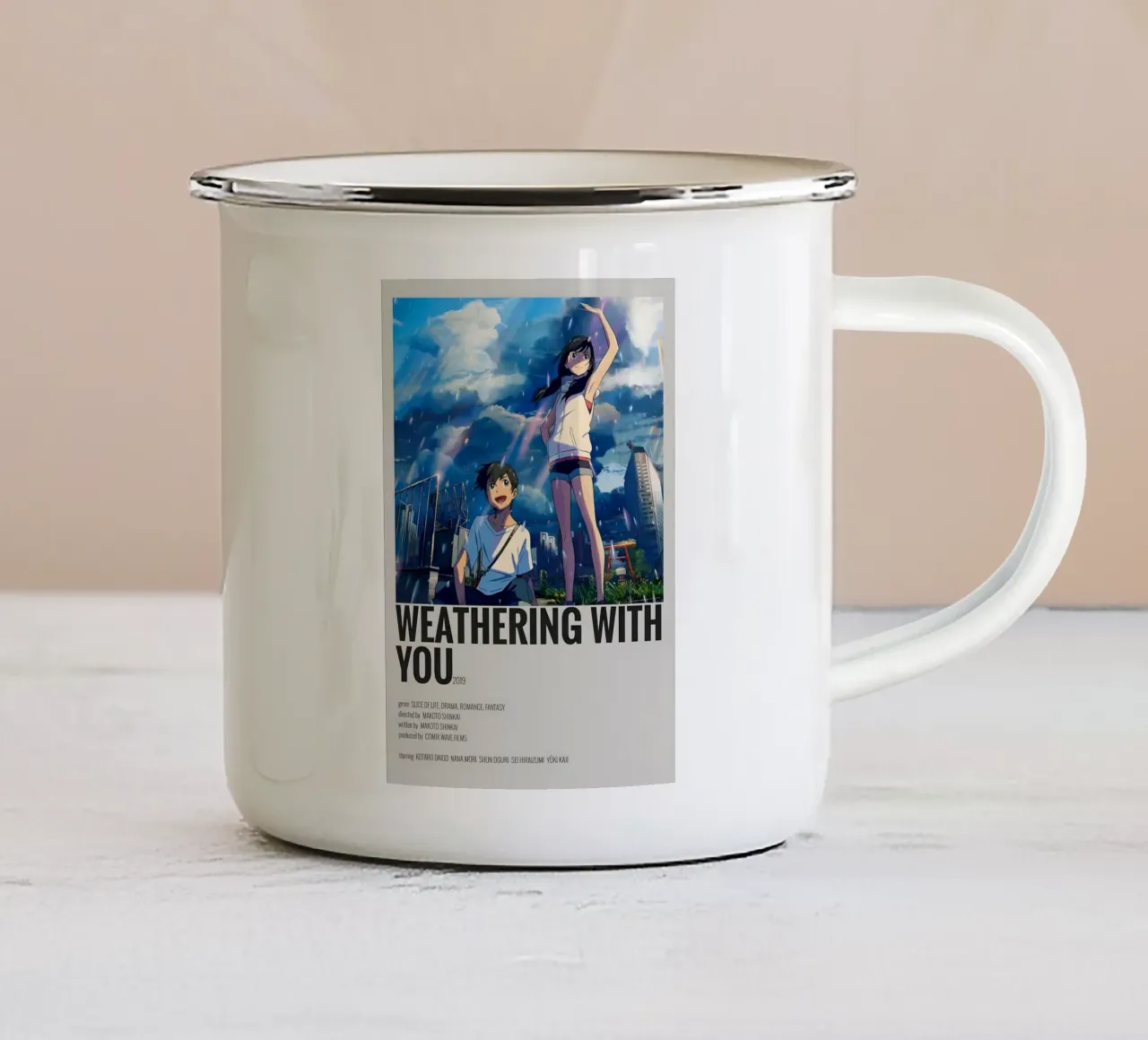 WEATHERING WITH YOU 2019 tazza in smalto da Totoya