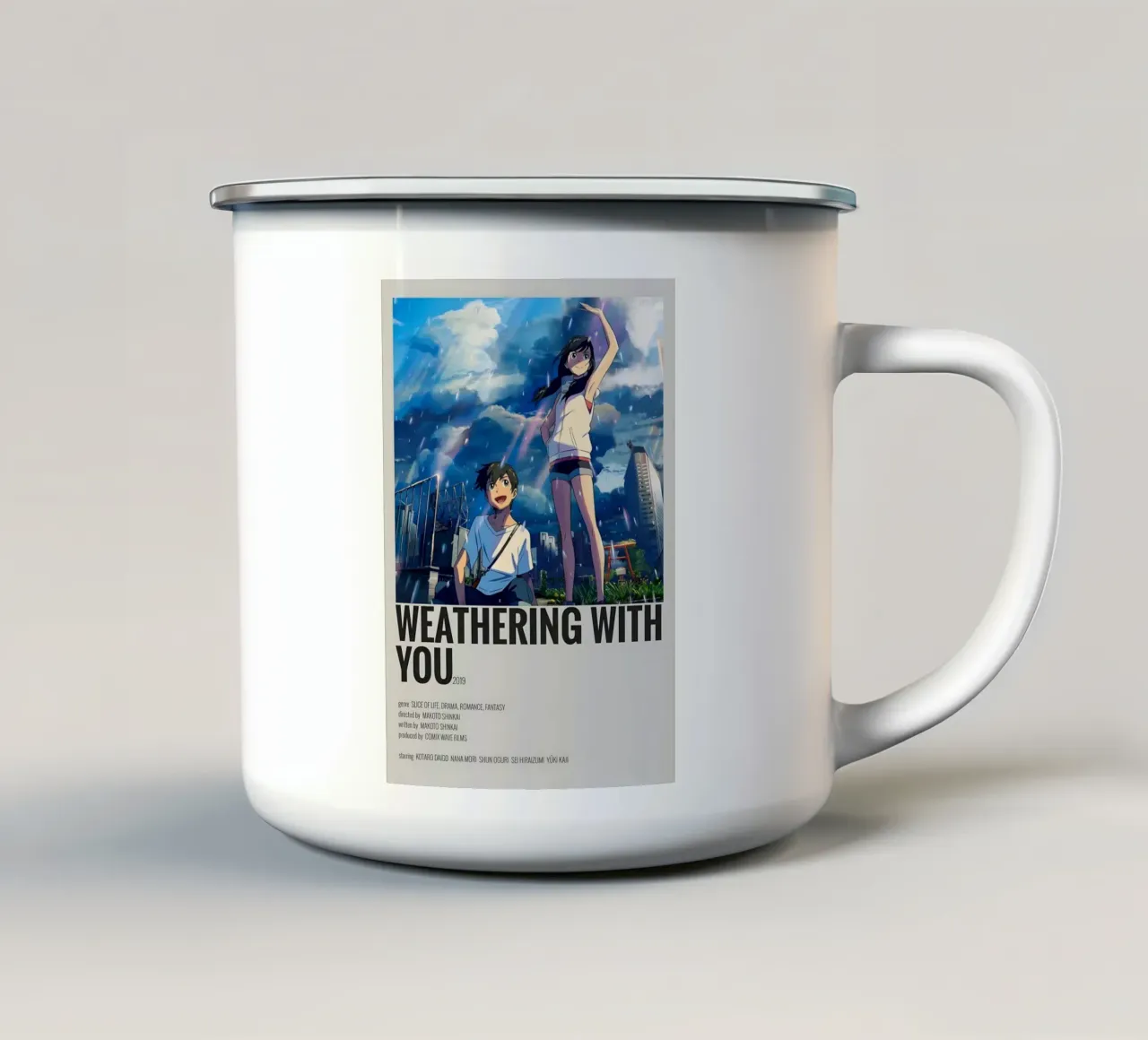 WEATHERING WITH YOU 2019 tazza in smalto da Totoya