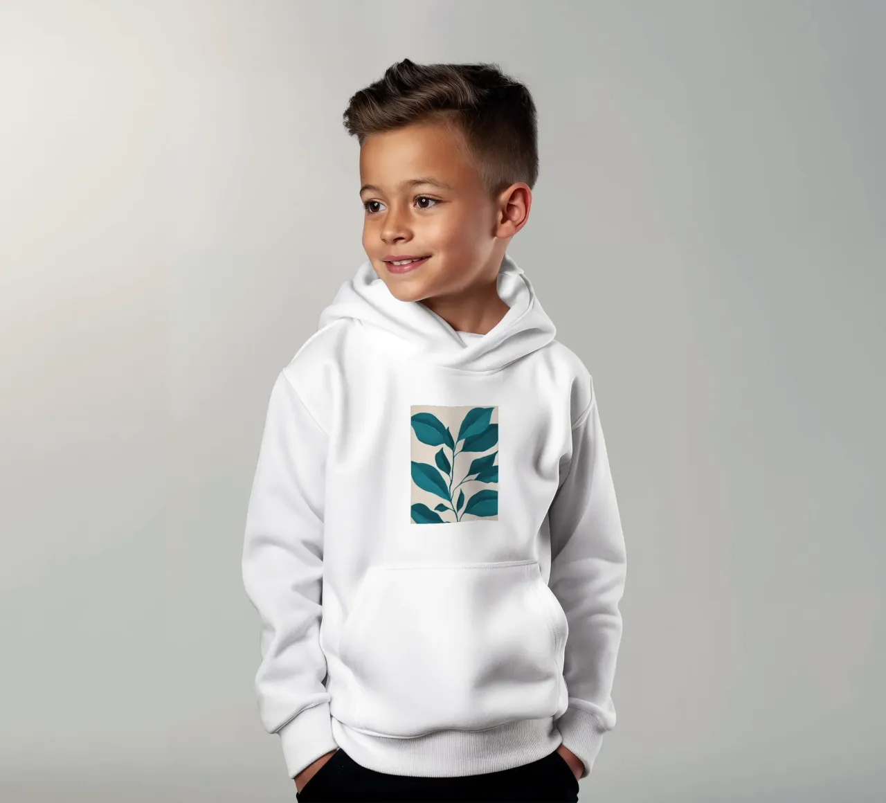 impianto minimo 59 felpa bambino con cappuccio da ThingDesign
